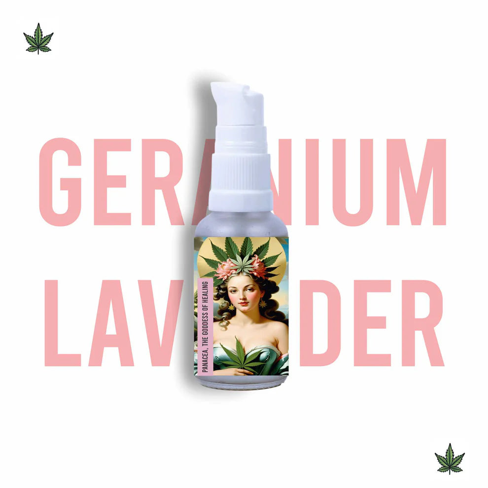 CannaCalm Hemp Pain Relief Oil-Geranium + Lavender.