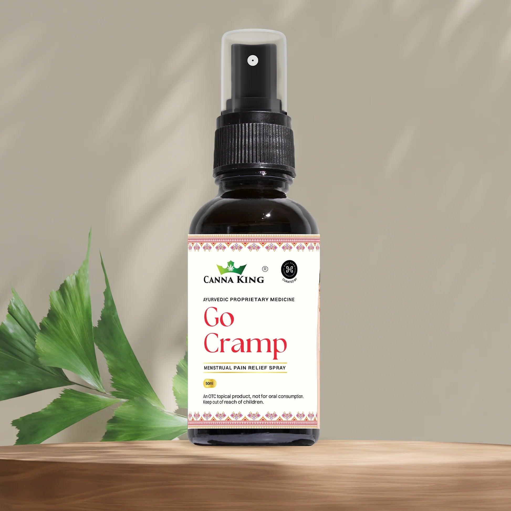 Cannaking- Go Cramp: Menstrual Pain Relief Spray & Roll On.