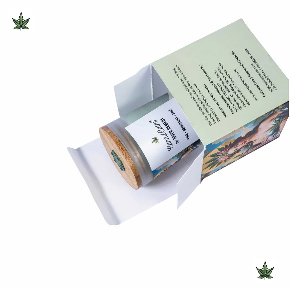 CannaCalm Goddess Hemp Candle.