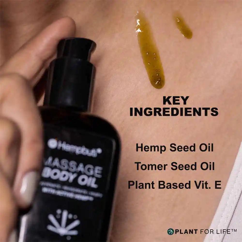 Hempbuti Body Massage Oil 100 MlBody Massage OilHempbuti Body Massage Oil 100ml - Hemp Massage Oil