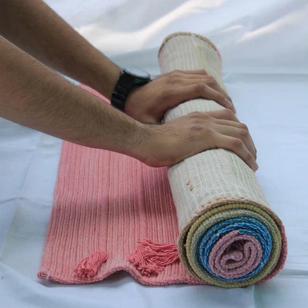 Kheoni Herbal Chakra Drill Yoga Mat with Hurdles.