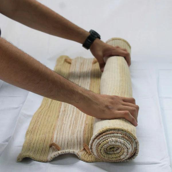 Kheoni Herbal Drill Yoga Mat with Hurdles.