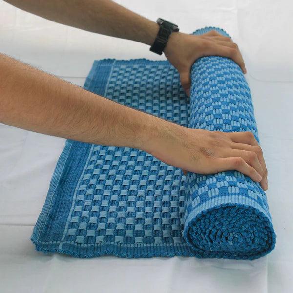Kheoni Herbal Indigo Yoga Mat.