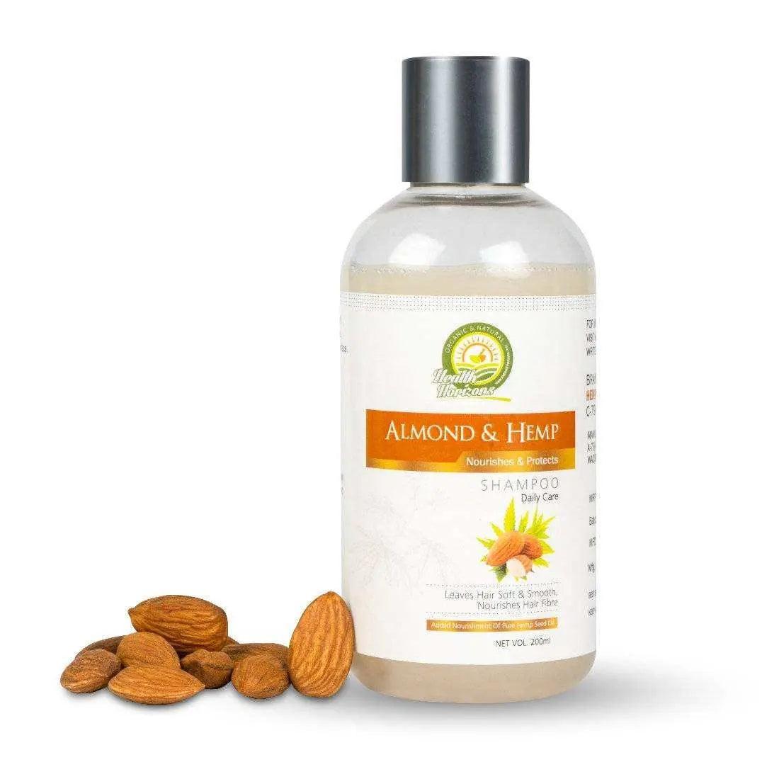 Health Horizons Almond Oil and Hemp Shampoo.