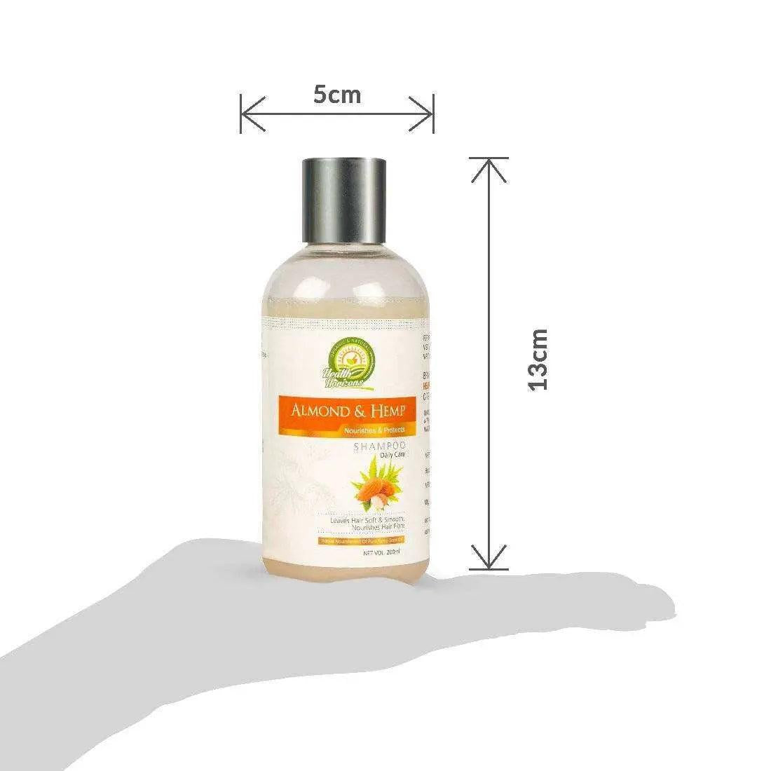 Health Horizons Almond Oil and Hemp Shampoo.