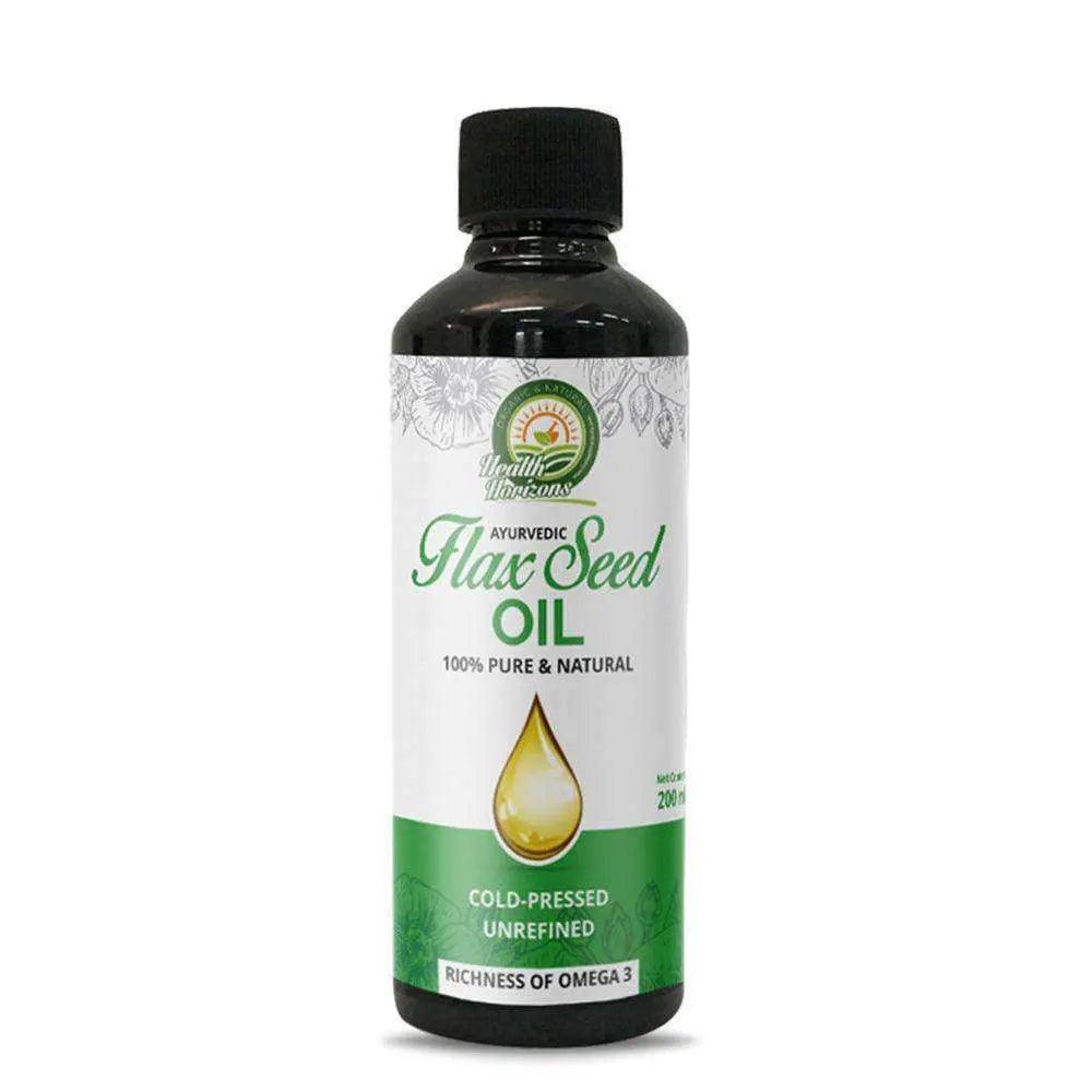 Health Horizons Ayurvedic FlaxSeed Oil 200ml.