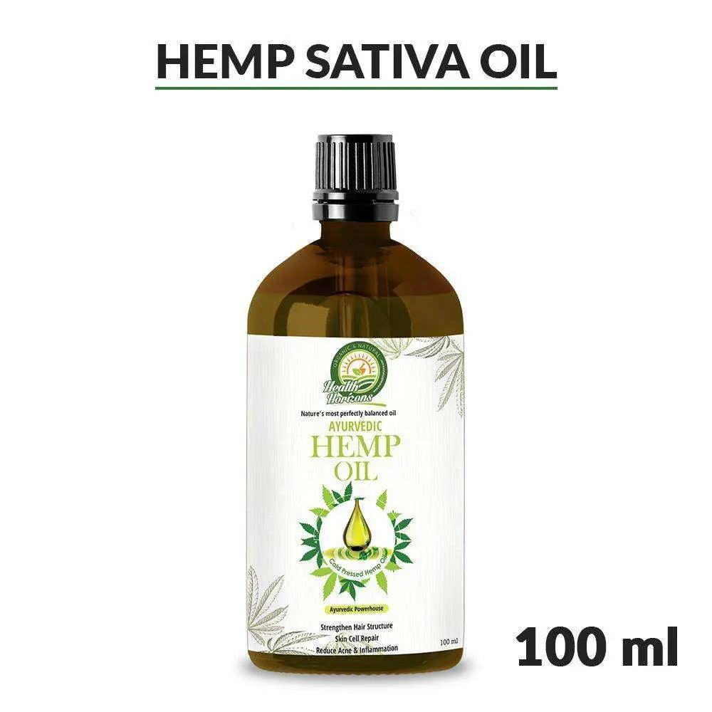 Health Horizons Ayurvedic Hemp Seed Oil |Skin & Hair| 100ml.