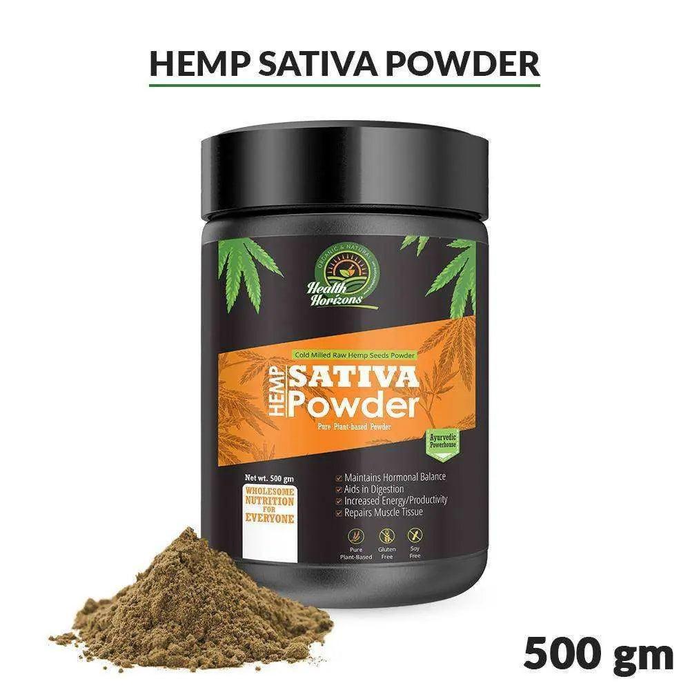 Health Horizons Ayurvedic Sativa Hemp Protein Powder – 500gm.