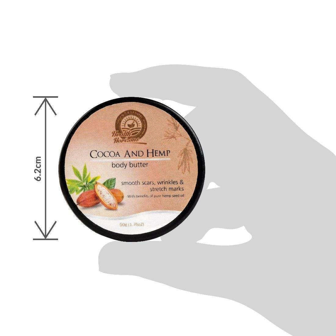 Health Horizons Cocoa and Hemp Body Butter Cream.