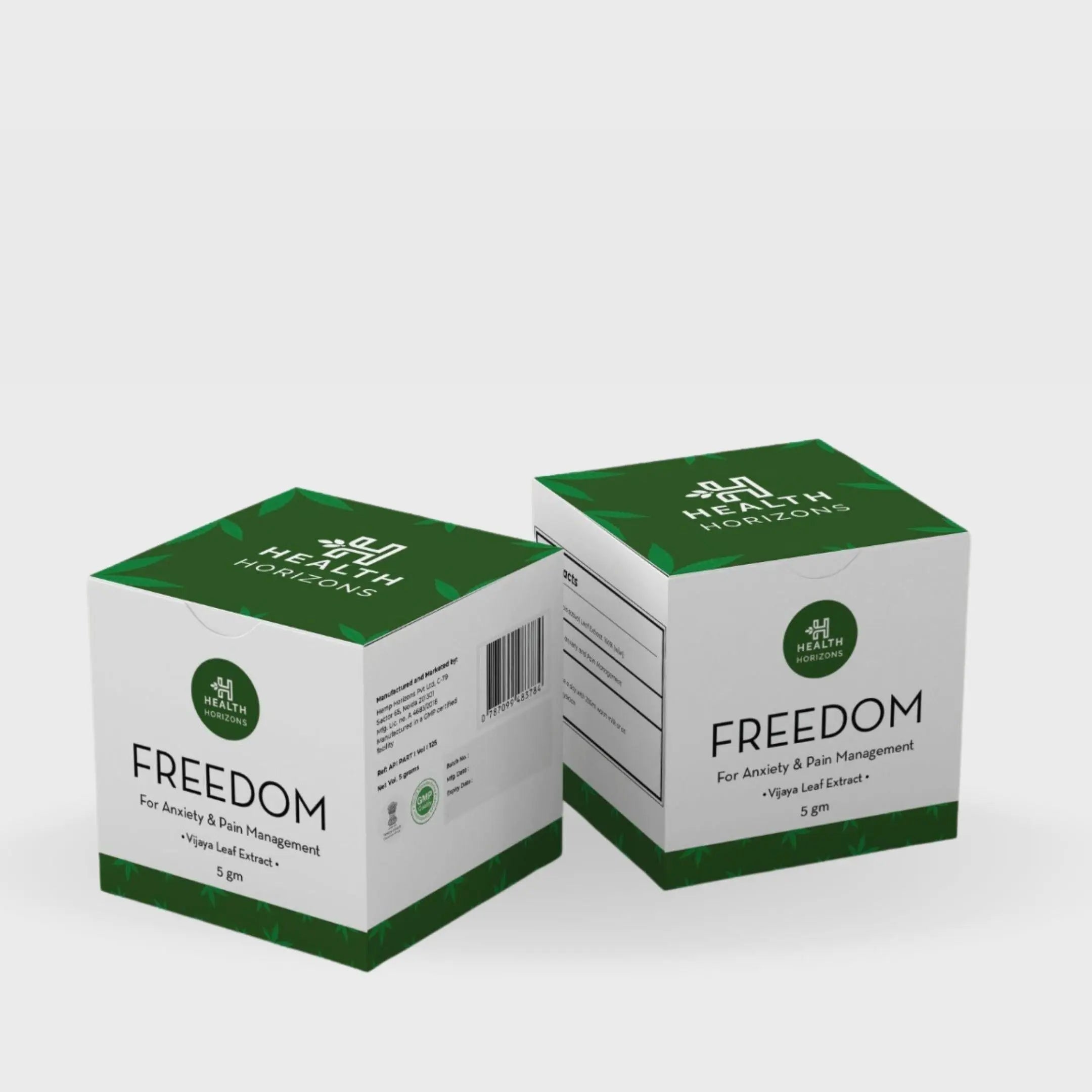 Health Horizons Freedom High THC Extract | 2:5 CBD:THC, 5000mg Full Spectrum | Anti Anxiety & Pain Management, 5 gms.