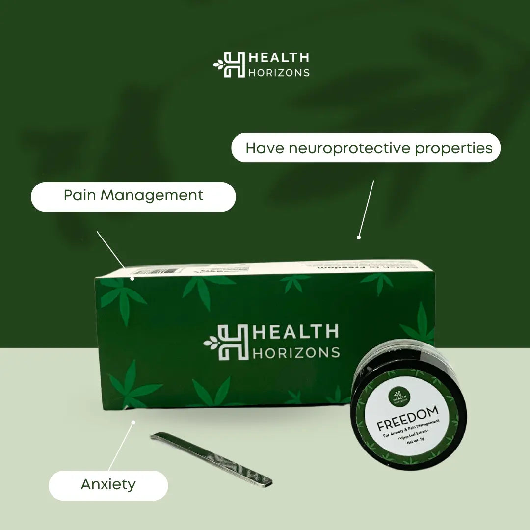 Health Horizons Freedom High THC Extract | 2:5 CBD:THC, 5000mg Full Spectrum | Anti Anxiety & Pain Management, 5 gms.