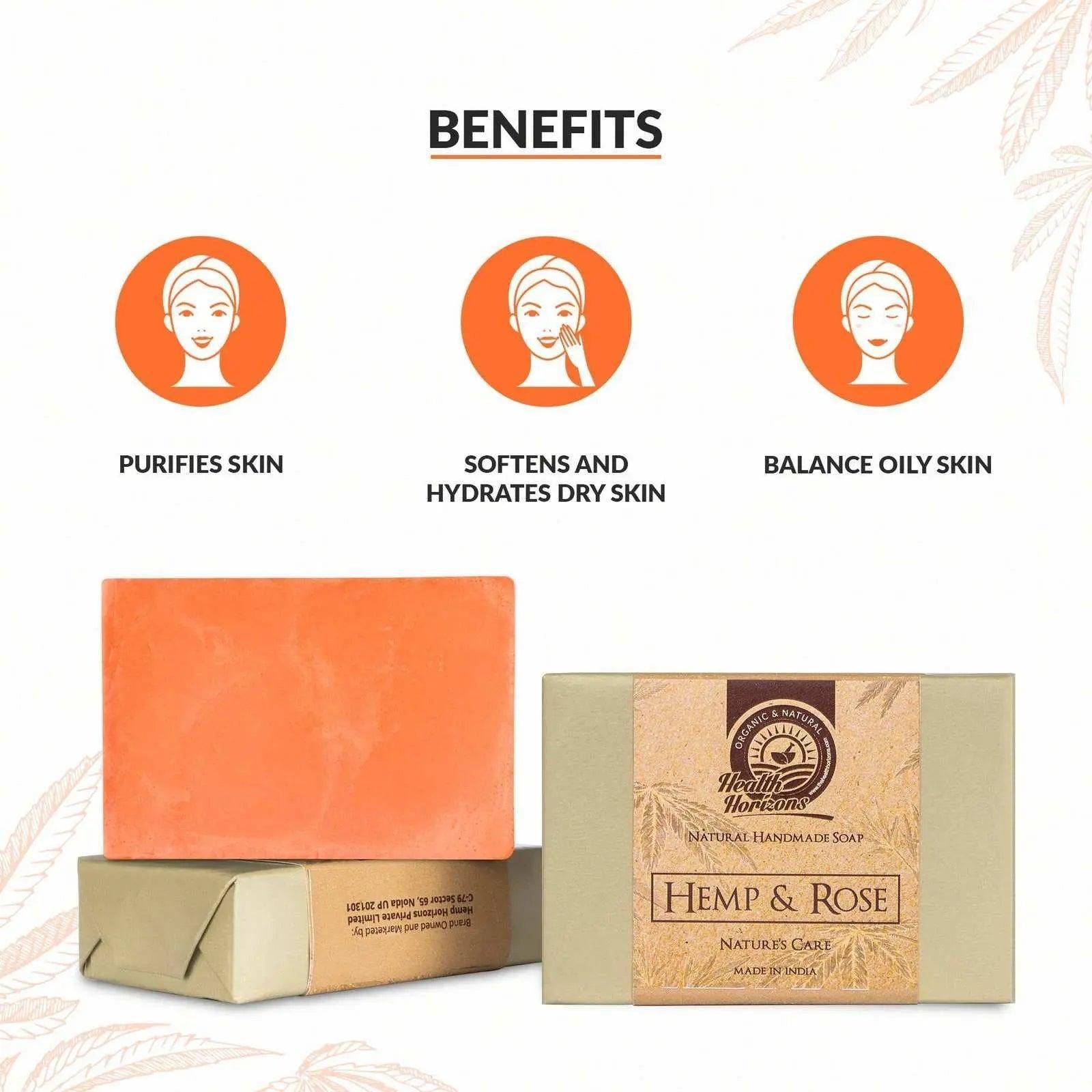 Health Horizons Hemp and Rose Soap.