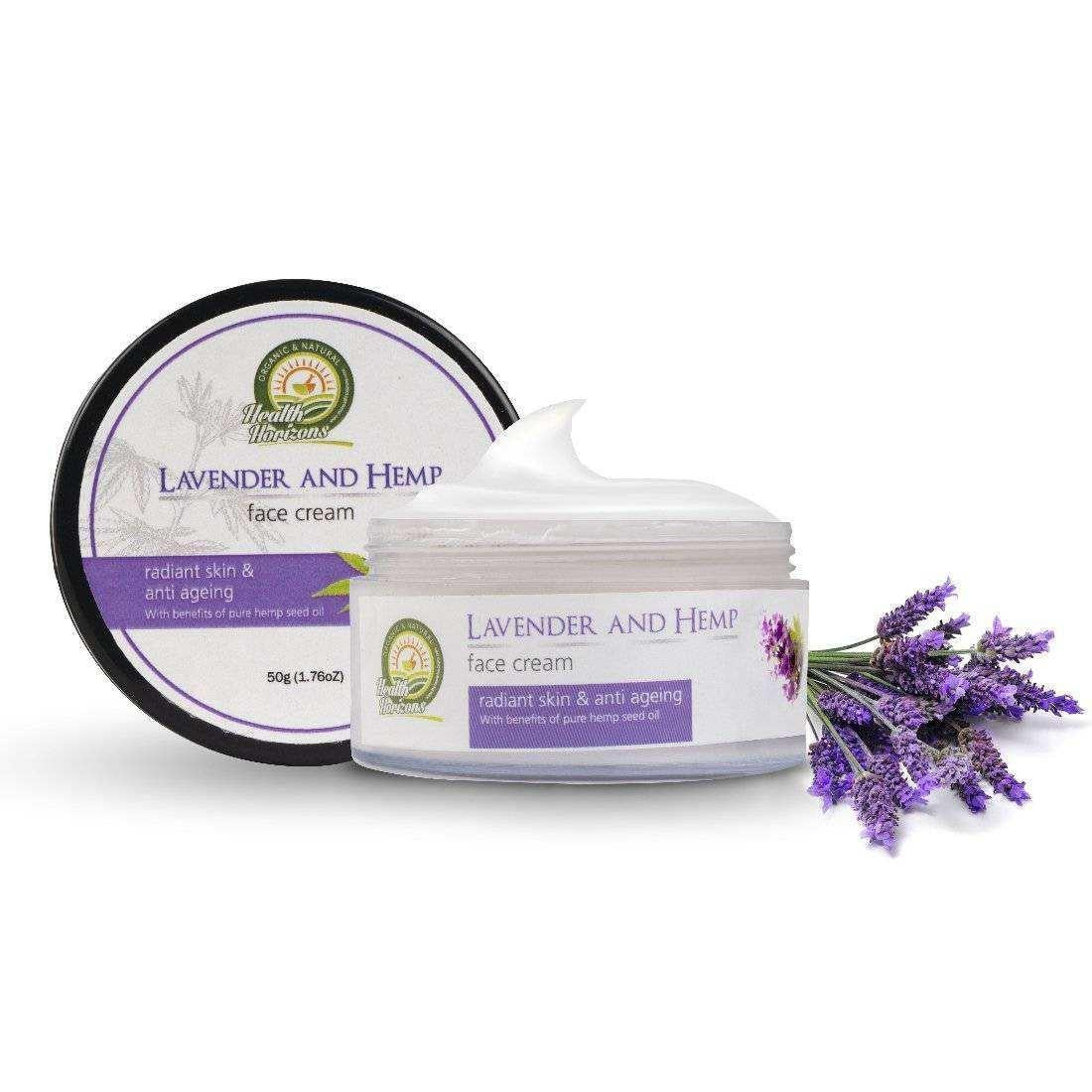 Health Horizons Lavender and Hemp Face Cream.