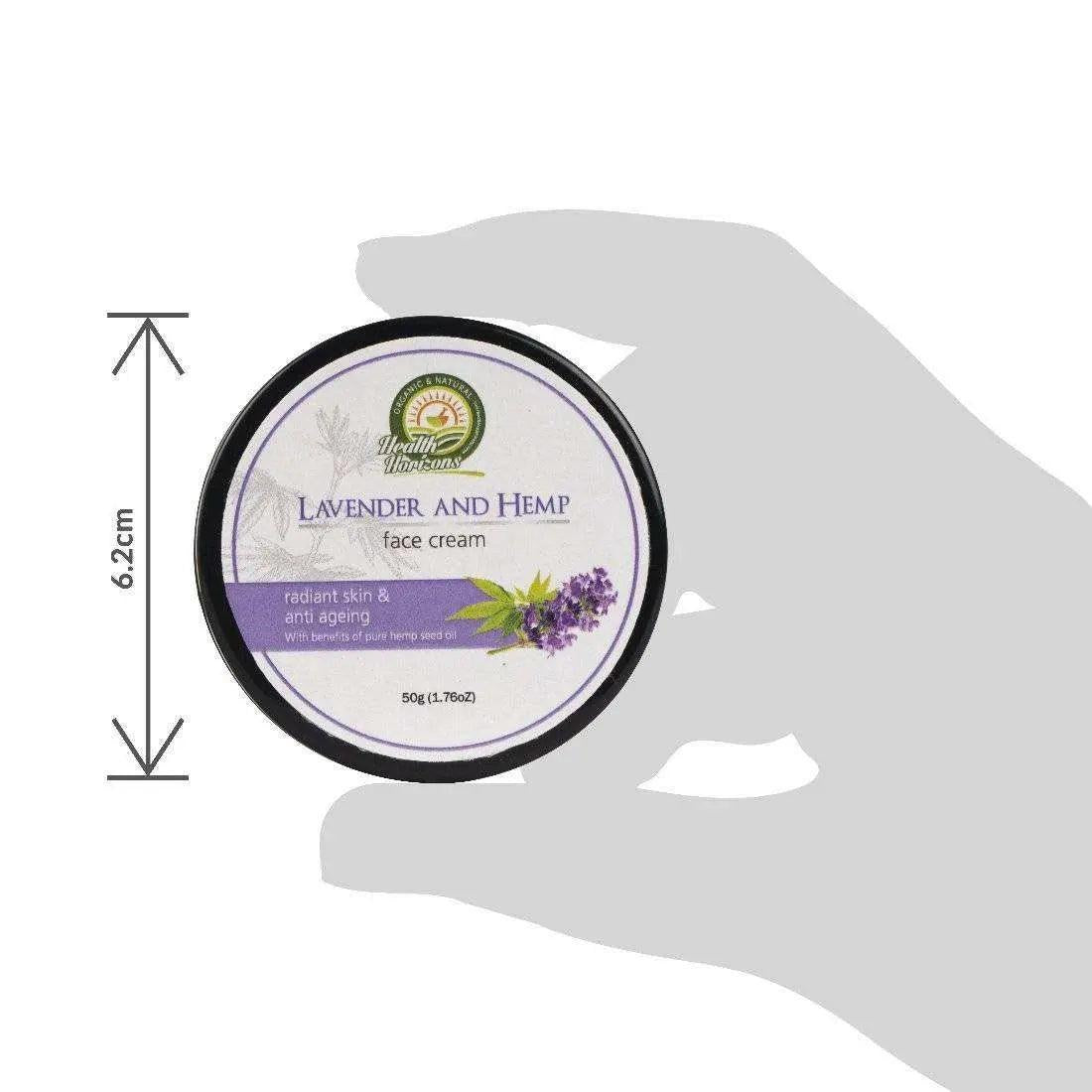 Health Horizons Lavender and Hemp Face Cream.