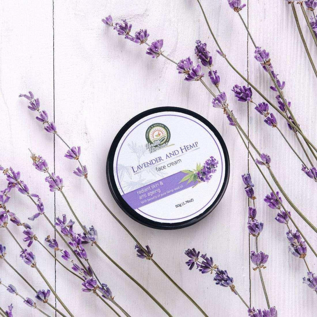 Health Horizons Lavender and Hemp Face Cream.