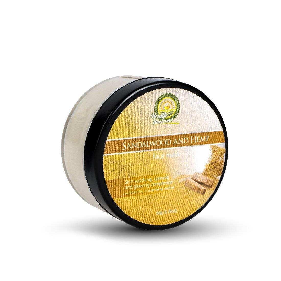 Health Horizons Sandalwood and Hemp Face Mask.