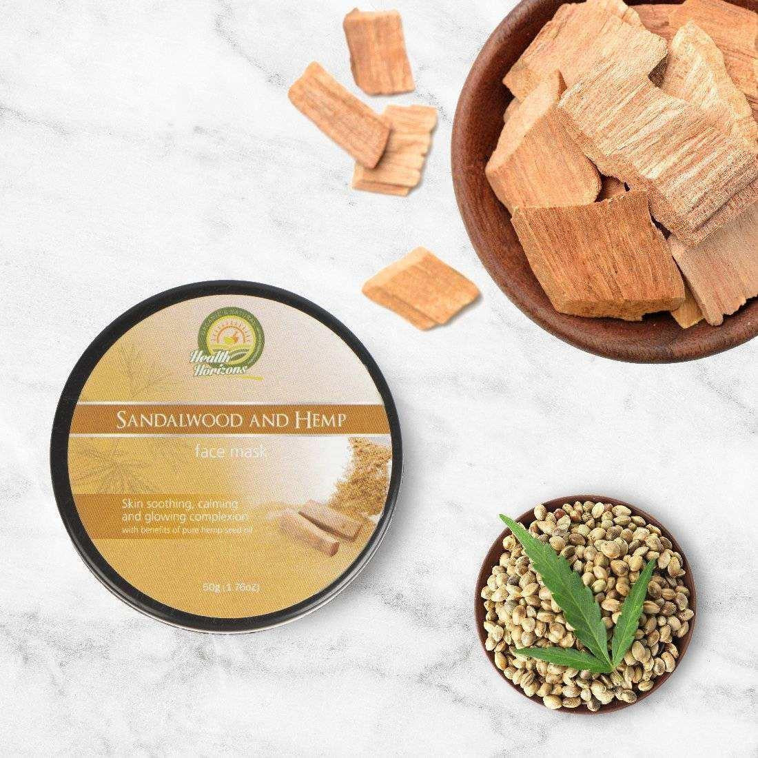 Health Horizons Sandalwood and Hemp Face Mask.