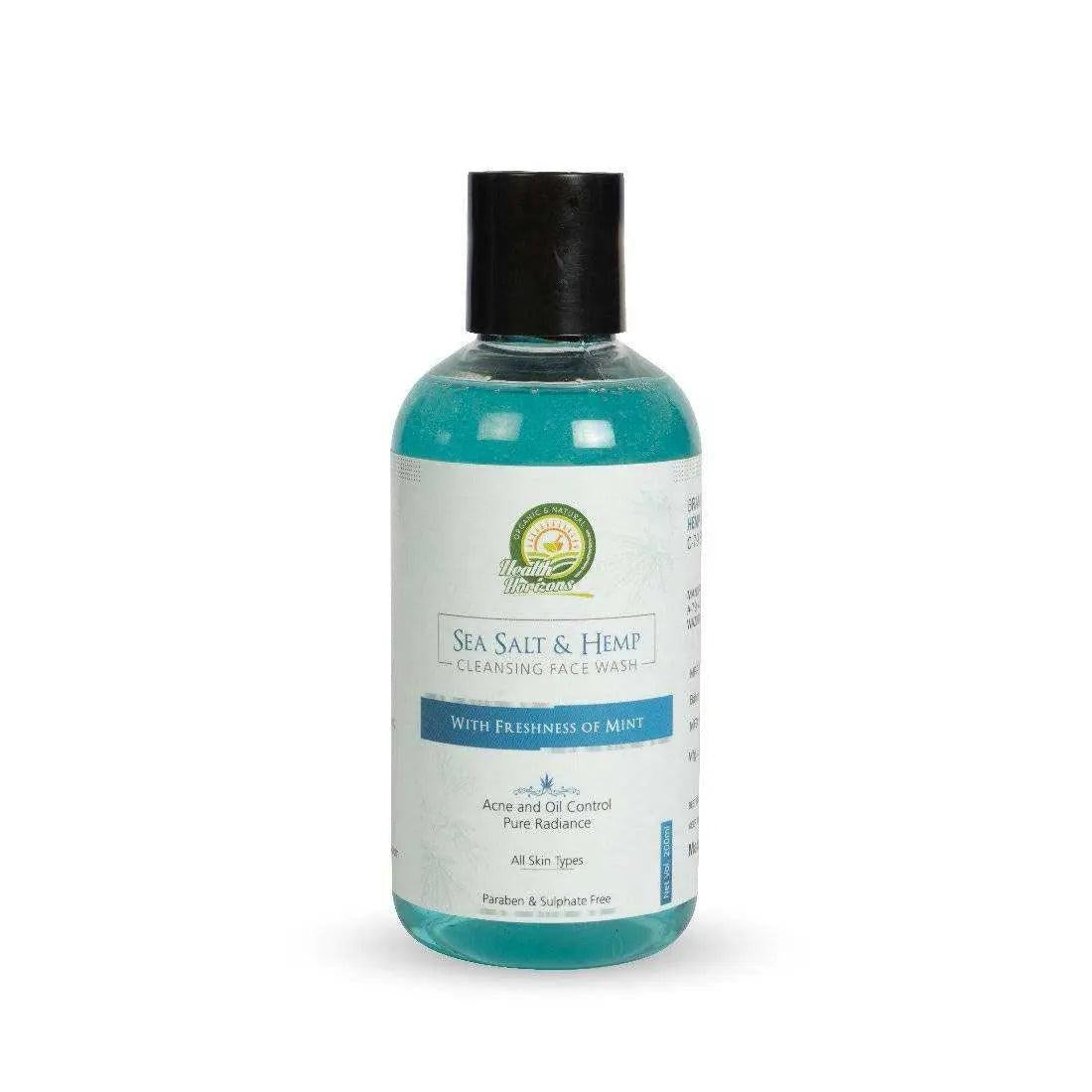 Health Horizons Sea Salt and Hemp Cleansing Face Wash.