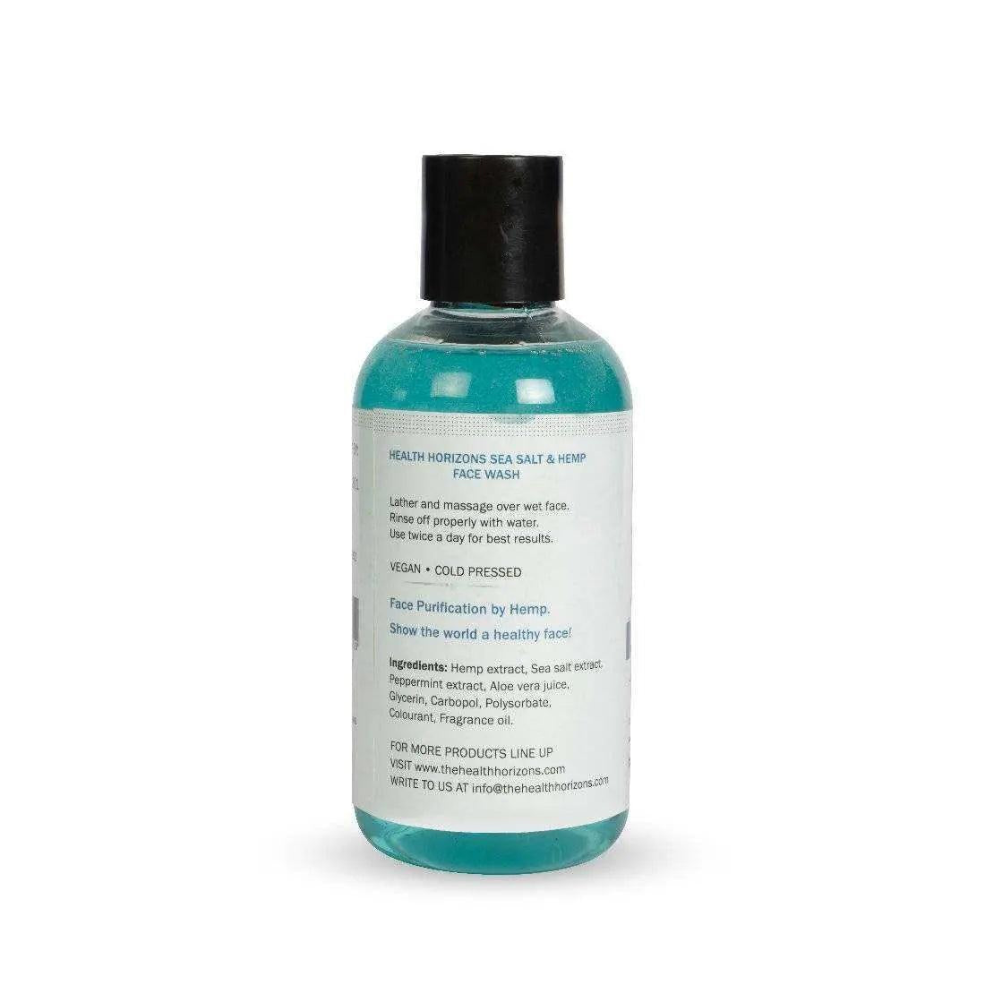 Health Horizons Sea Salt and Hemp Cleansing Face Wash.