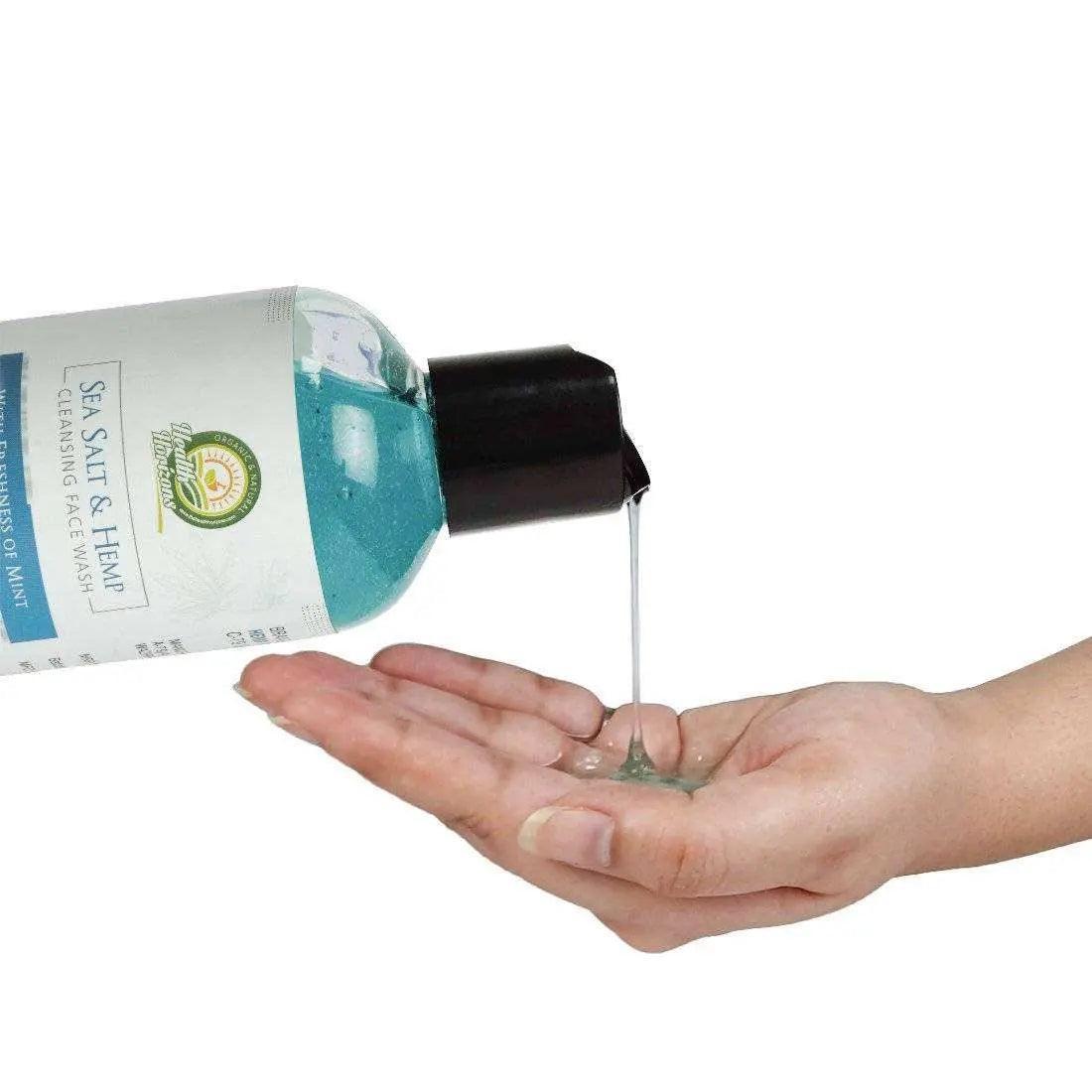 Health Horizons Sea Salt and Hemp Cleansing Face Wash.