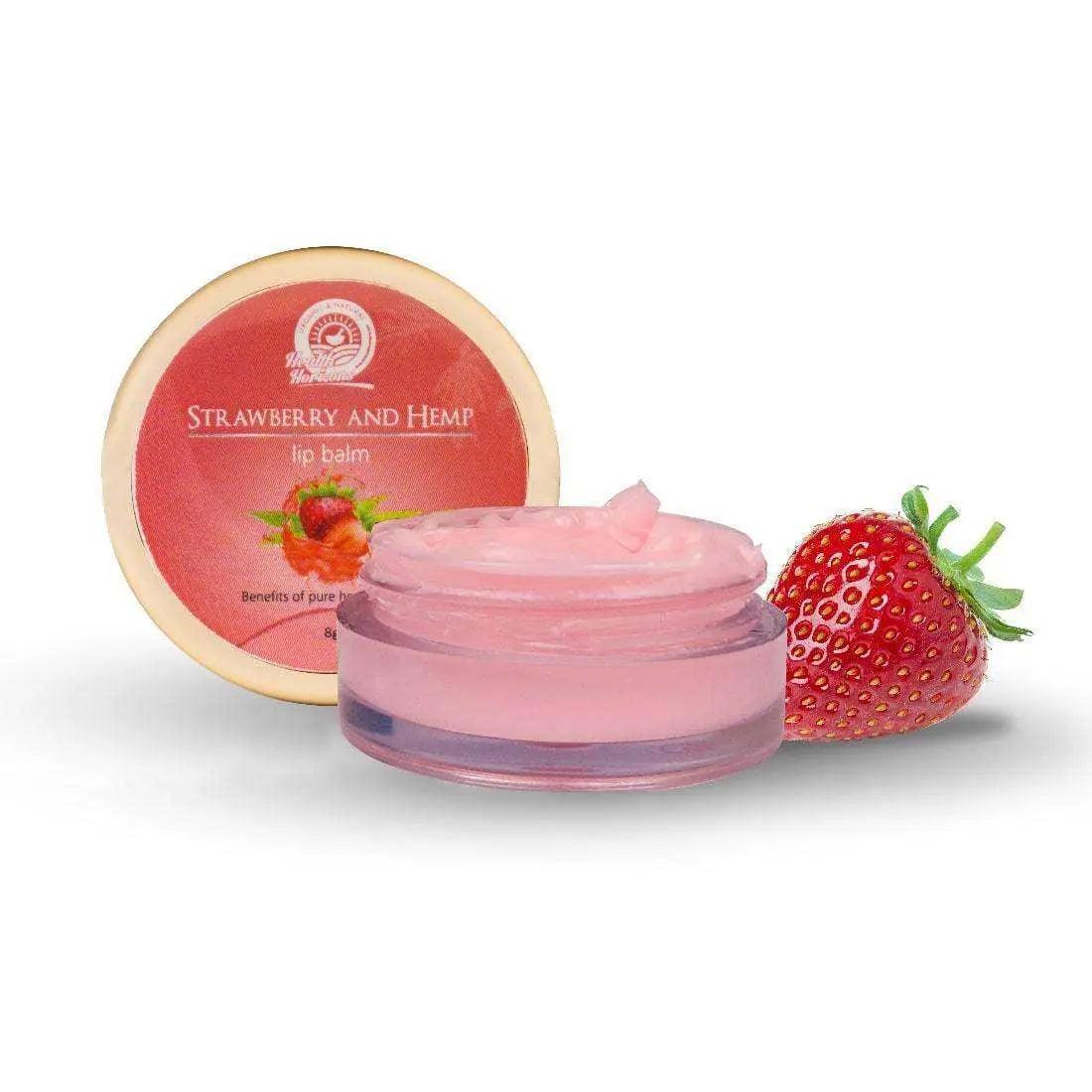 Health Horizons Strawberry and Hemp Lip Balm.