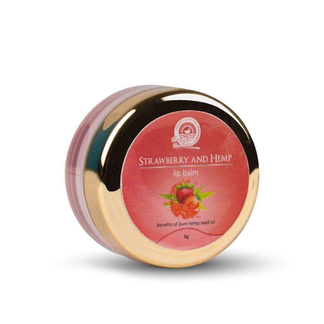 Health Horizons Strawberry and Hemp Lip Balm.