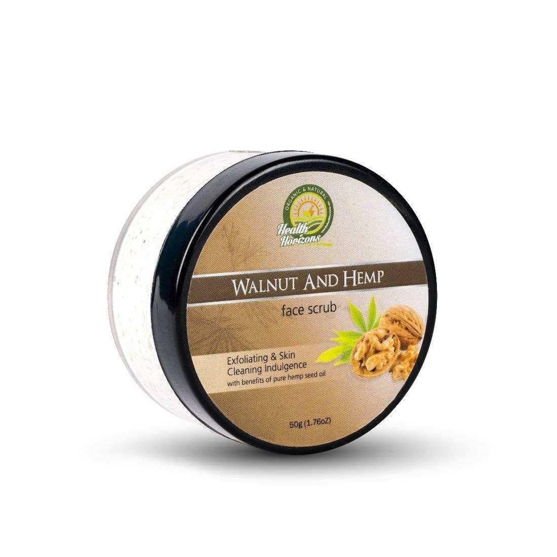 Health Horizons Walnut and Hemp Face Scrub.