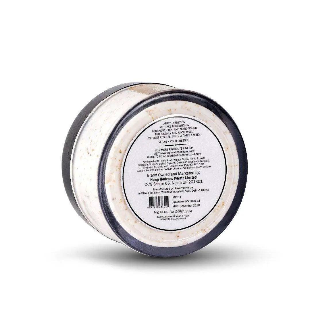 Health Horizons Walnut and Hemp Face Scrub.