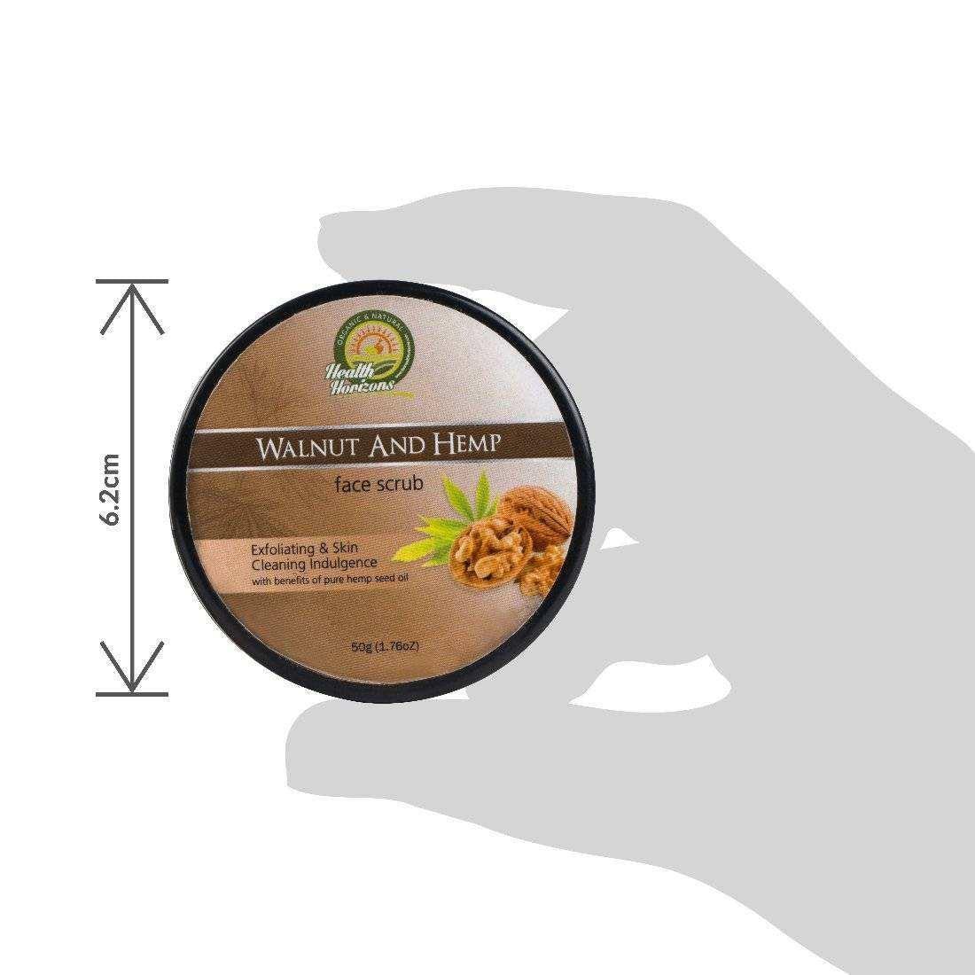 Health Horizons Walnut and Hemp Face Scrub.