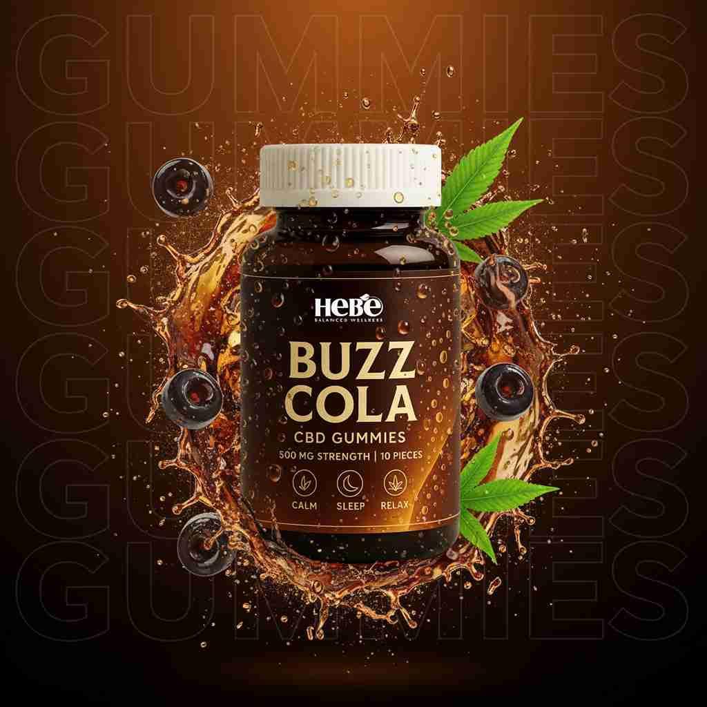 Hebe Buzz Cola - 500mg THC Gummies – Intense, Euphoric, Unforgettable.