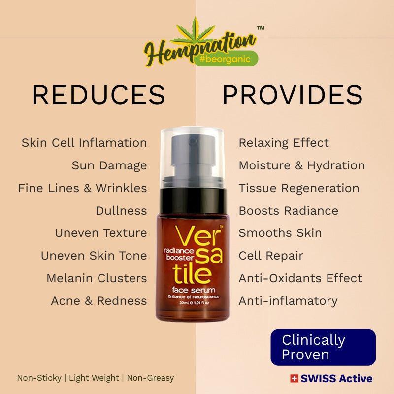 Hempnation Versatile Radiance Booster Face Serum.