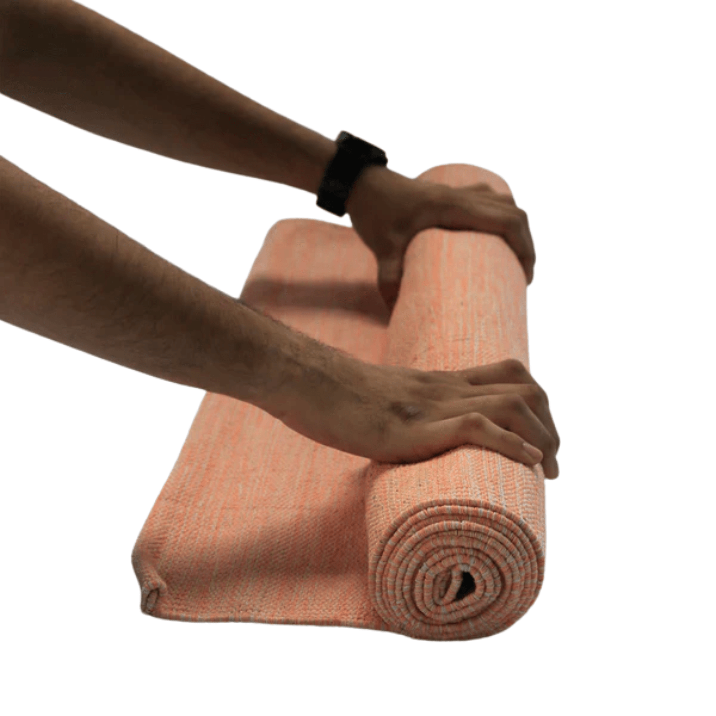 Kheoni Herbal Drill Plain Yoga Mat.