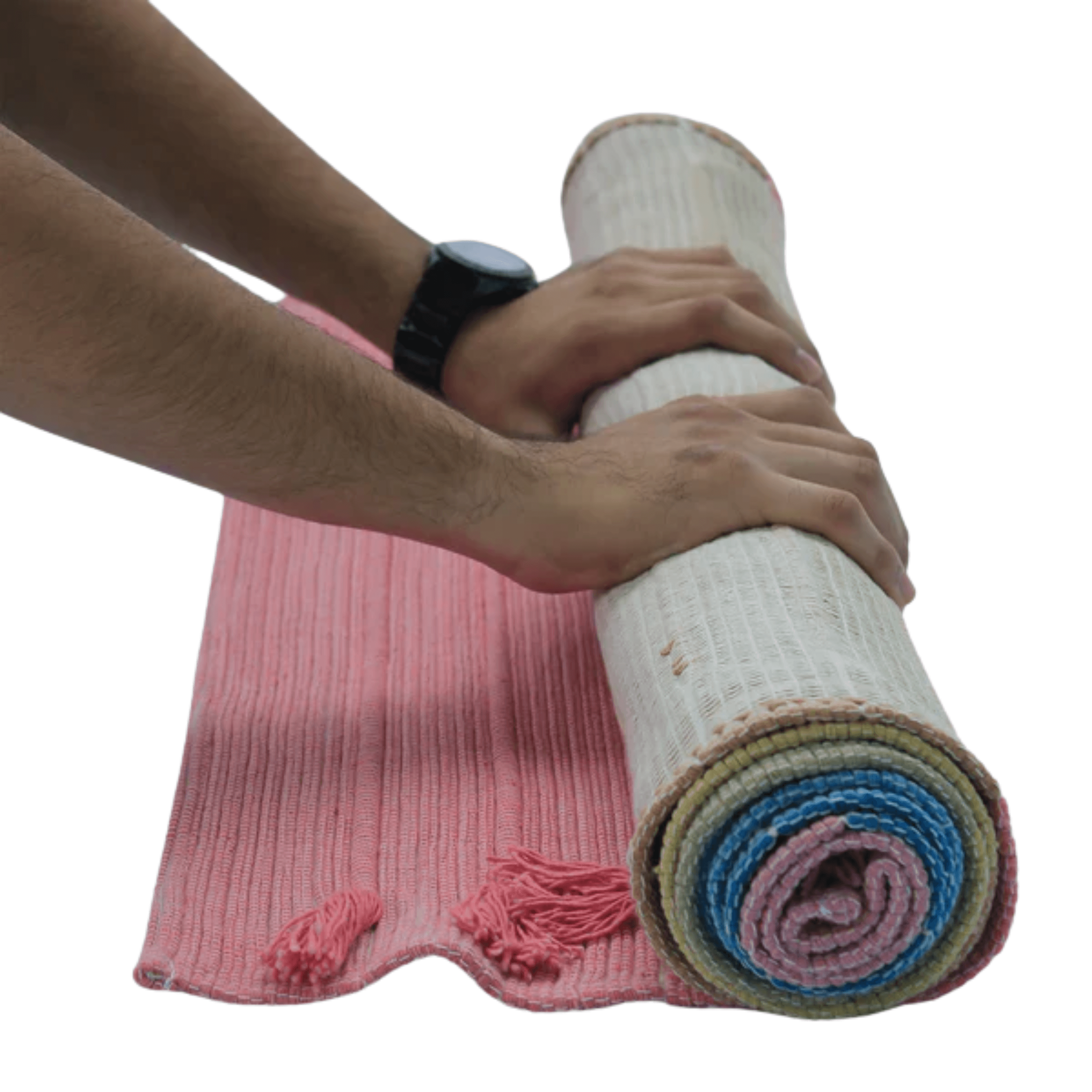 Kheoni Herbal Chakra Drill Yoga Mat with Hurdles.