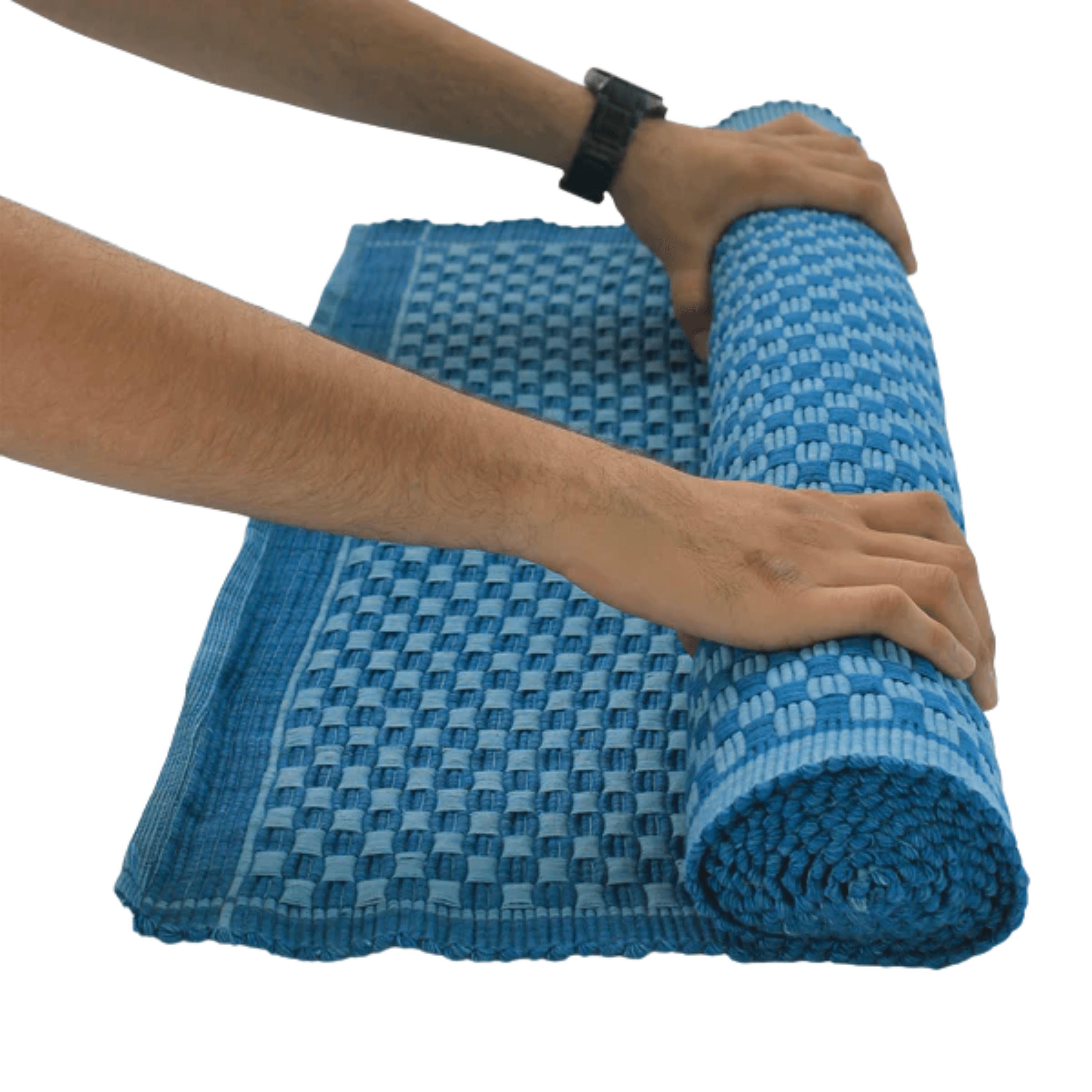 Kheoni Herbal Indigo Yoga Mat.