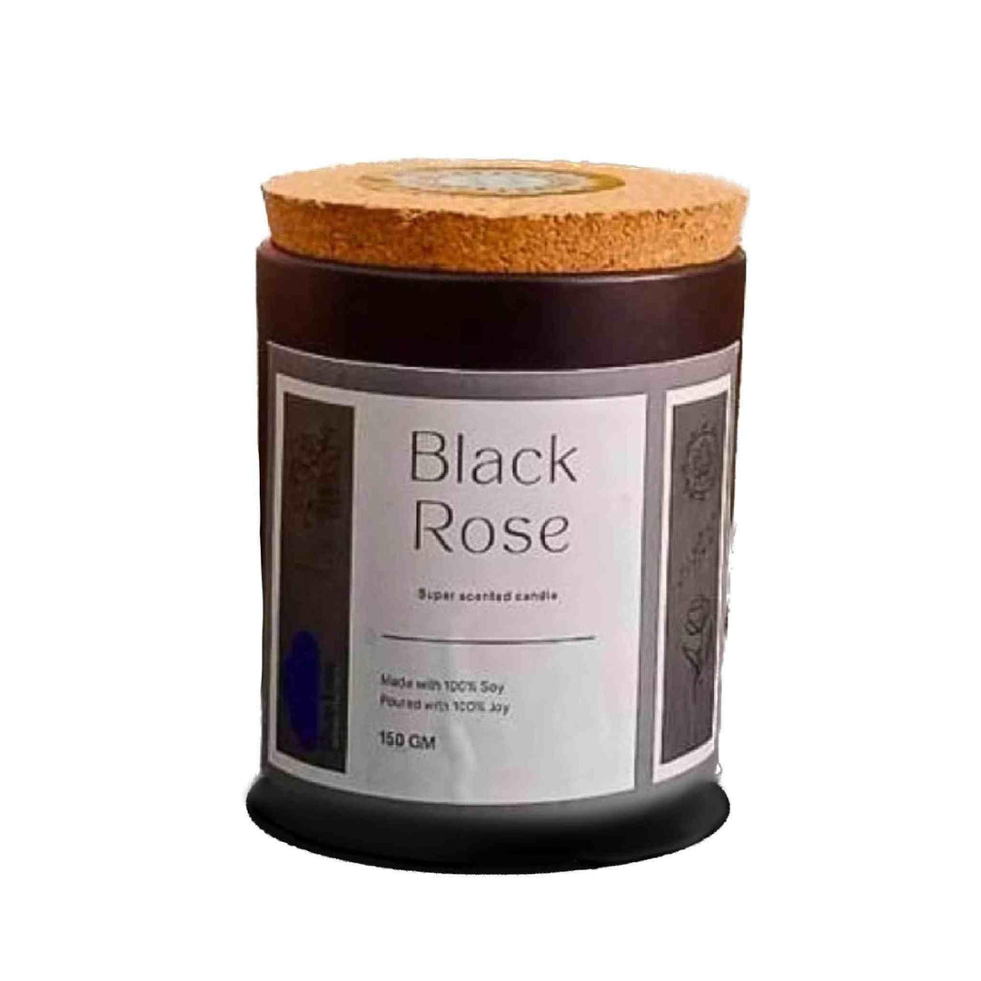 Blue Tree Aroma - Black Rose : Super Scented Artisan CandlesHemp CandlesBlack Rose Scented Candle - Blue Tree Aroma | Artisan Soy Wax Candle