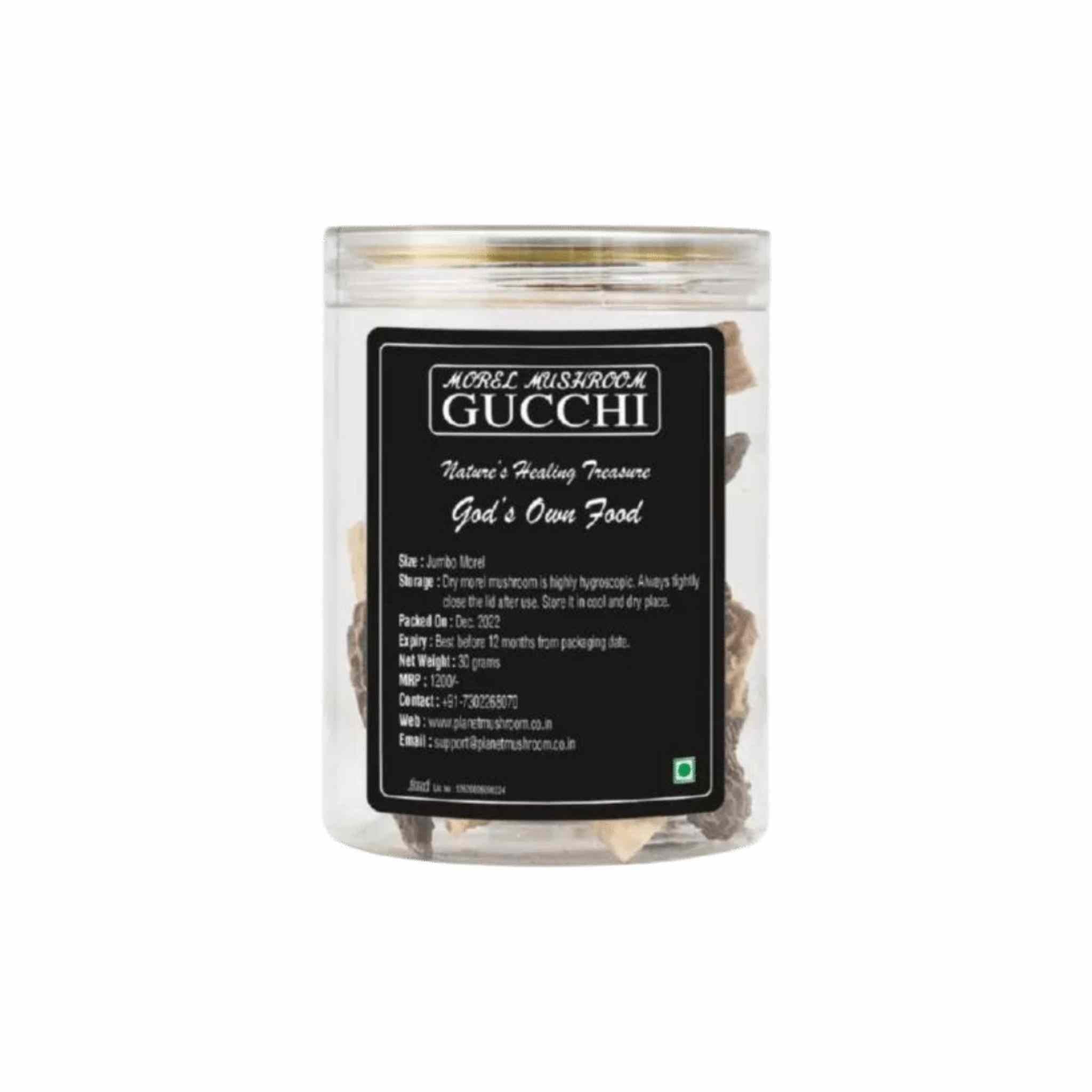 Planet Mushroom - Gucchi Mushroom (Jumbo Size Box of 30 gms).