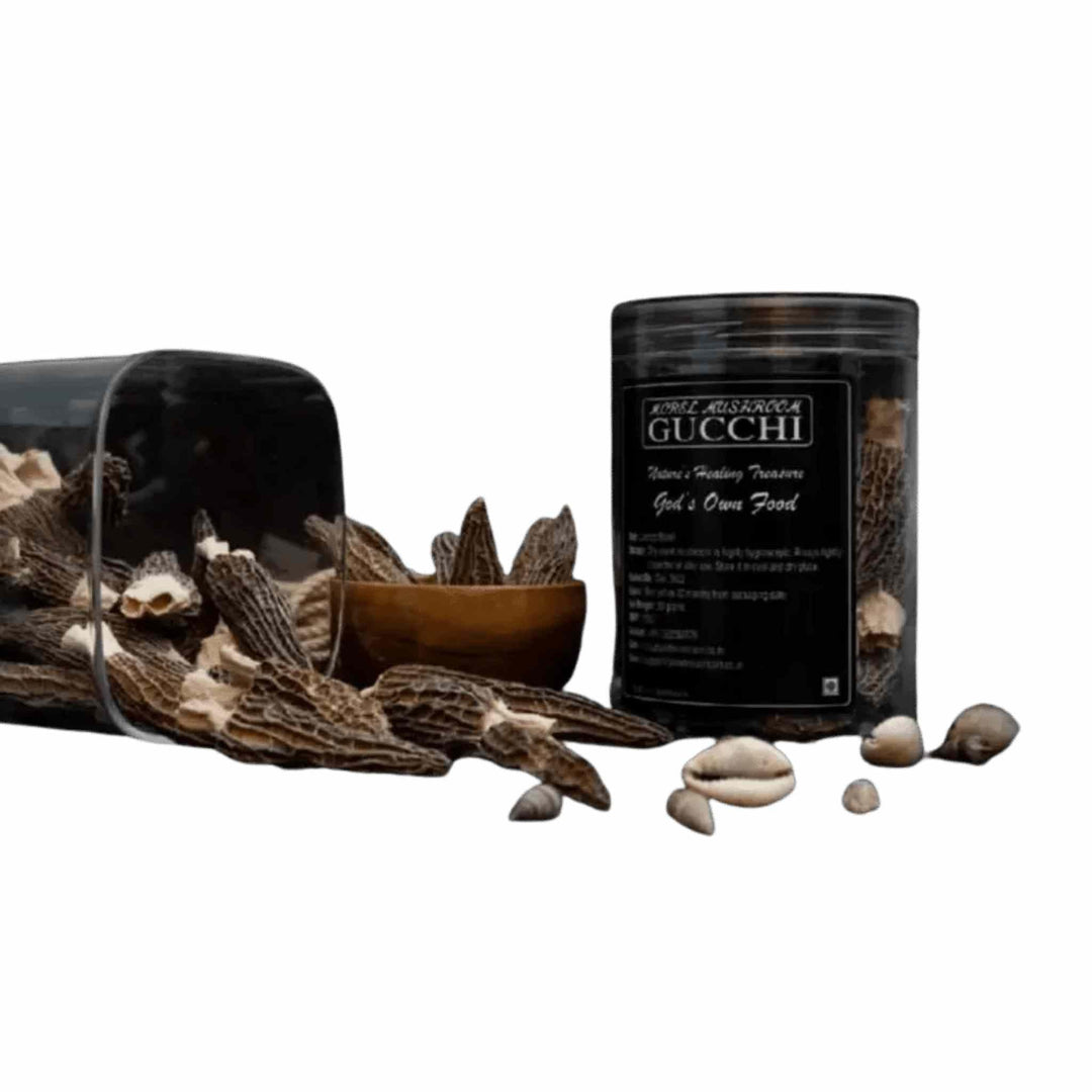 Planet Mushroom - Gucchi Mushroom (Mini Size Box of 50 gms)Dried MushroomPlanet Mushroom - Gucchi Mushroom (Mini Size Box of 50 gms)