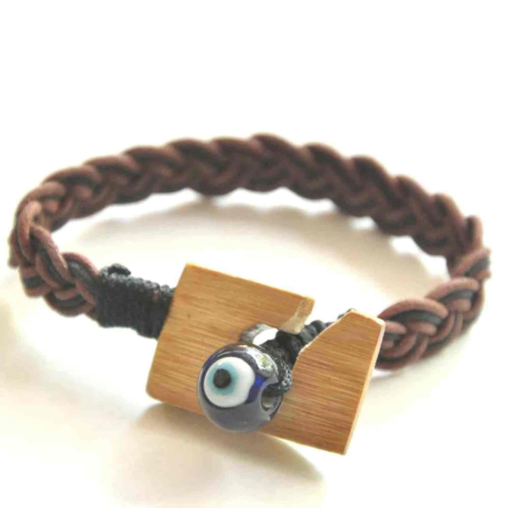 Evil Eye & Bamboo Bracelet-Alto Vida.