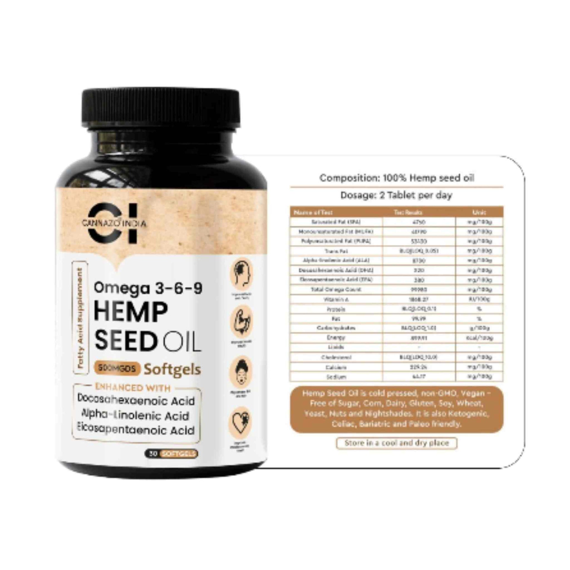 omega 3-6-9 hemp seed oil