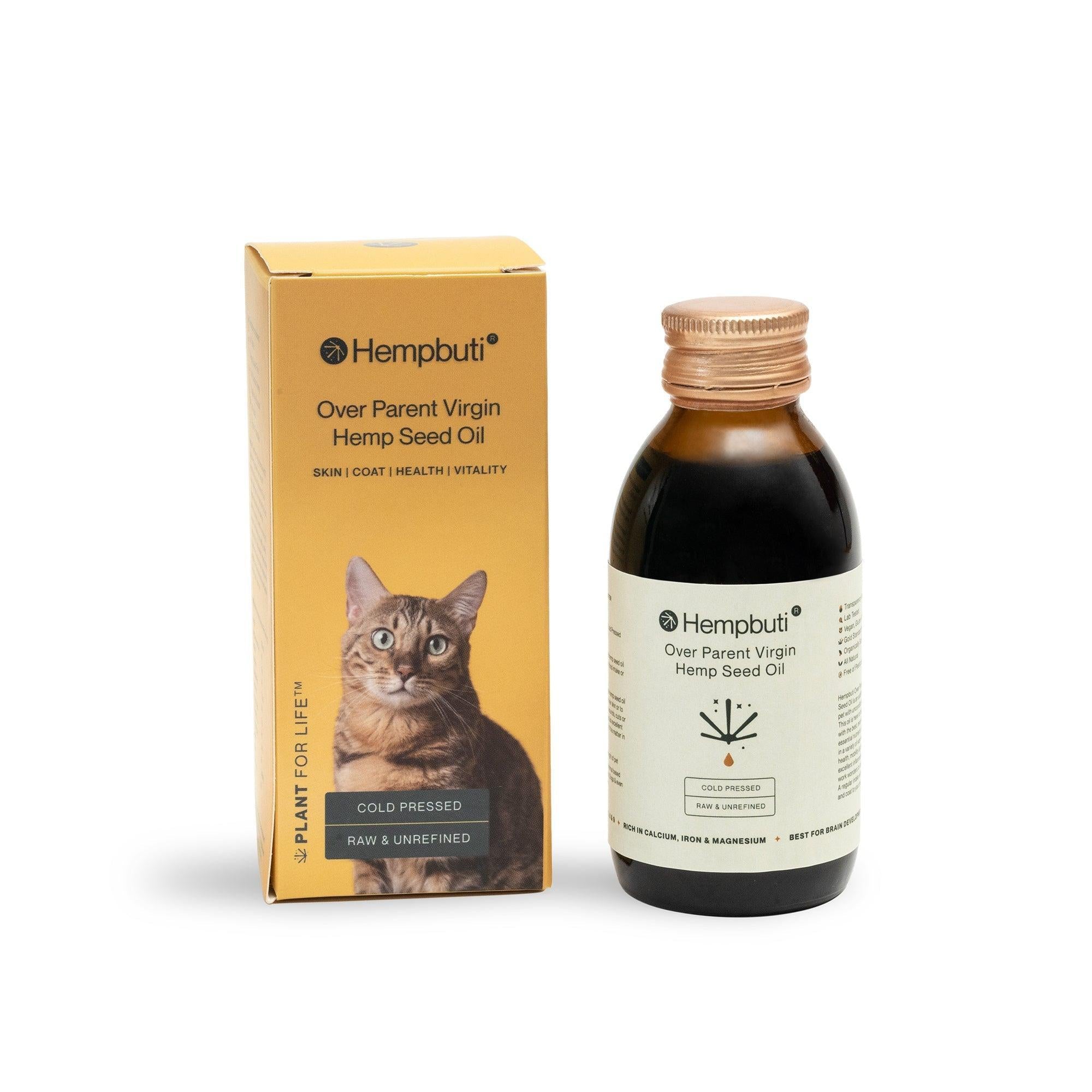 Hempbuti Over Parent Virgin Hemp Seed Oil For Pets 125 Ml.