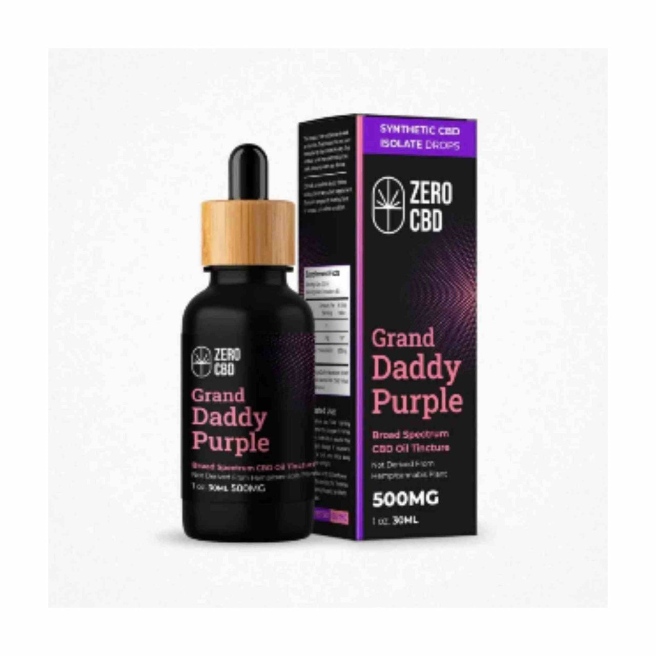 Zero CBD - Grand Daddy Purple Broad Spectrum CBD Oil Tincture (30ml)