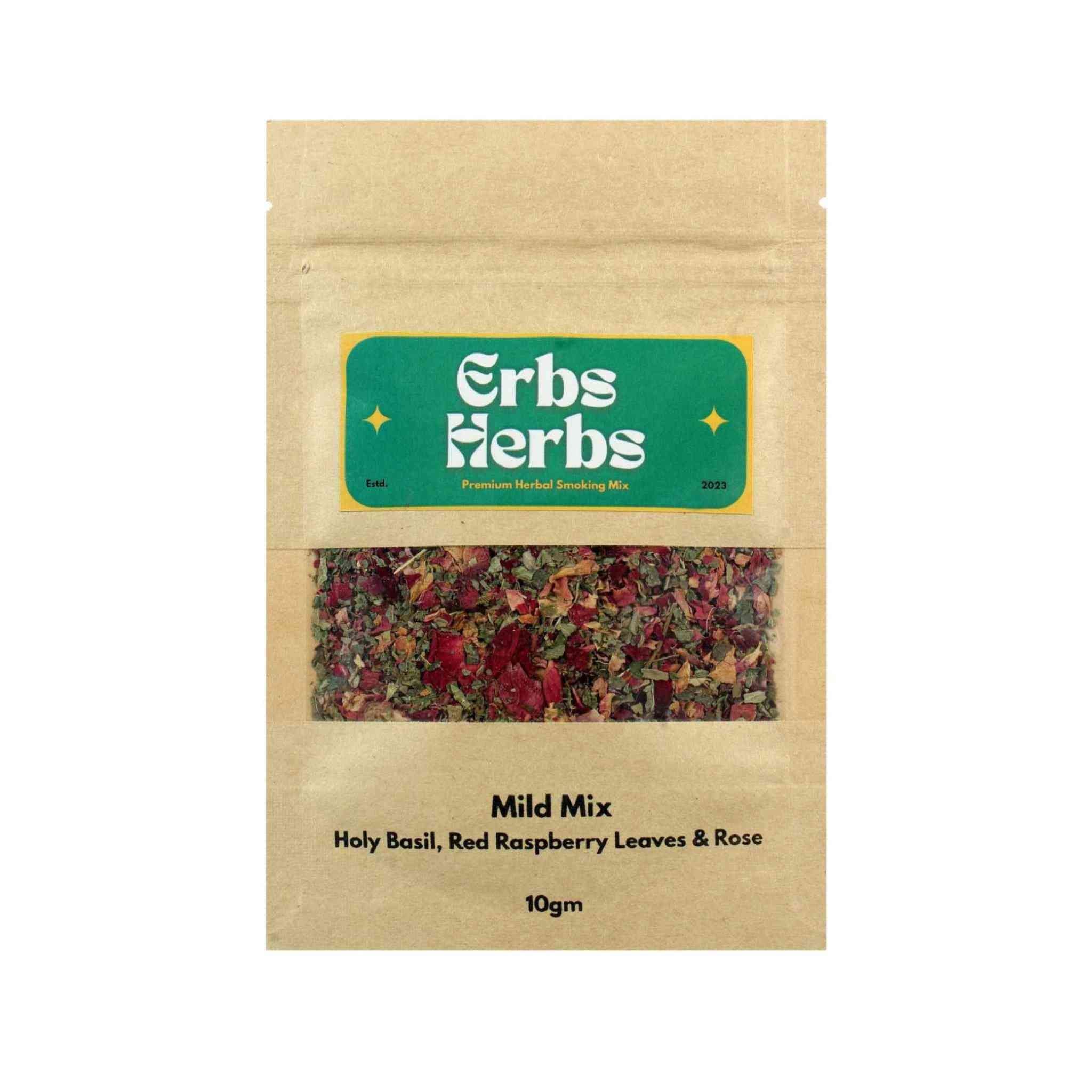 ErbsHerbs Mild Mix Pack of 1 Herbal Smoking Mix CBD Store