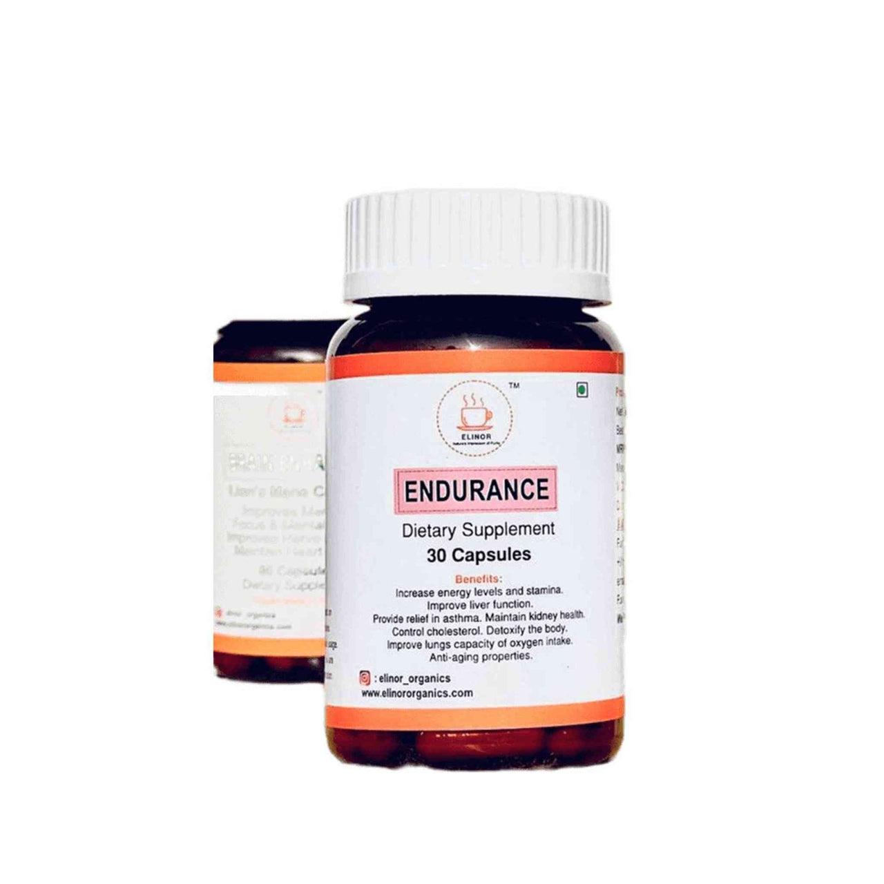 Elinor Organics - Endurance (Cordyceps Capsules 500 mg)
