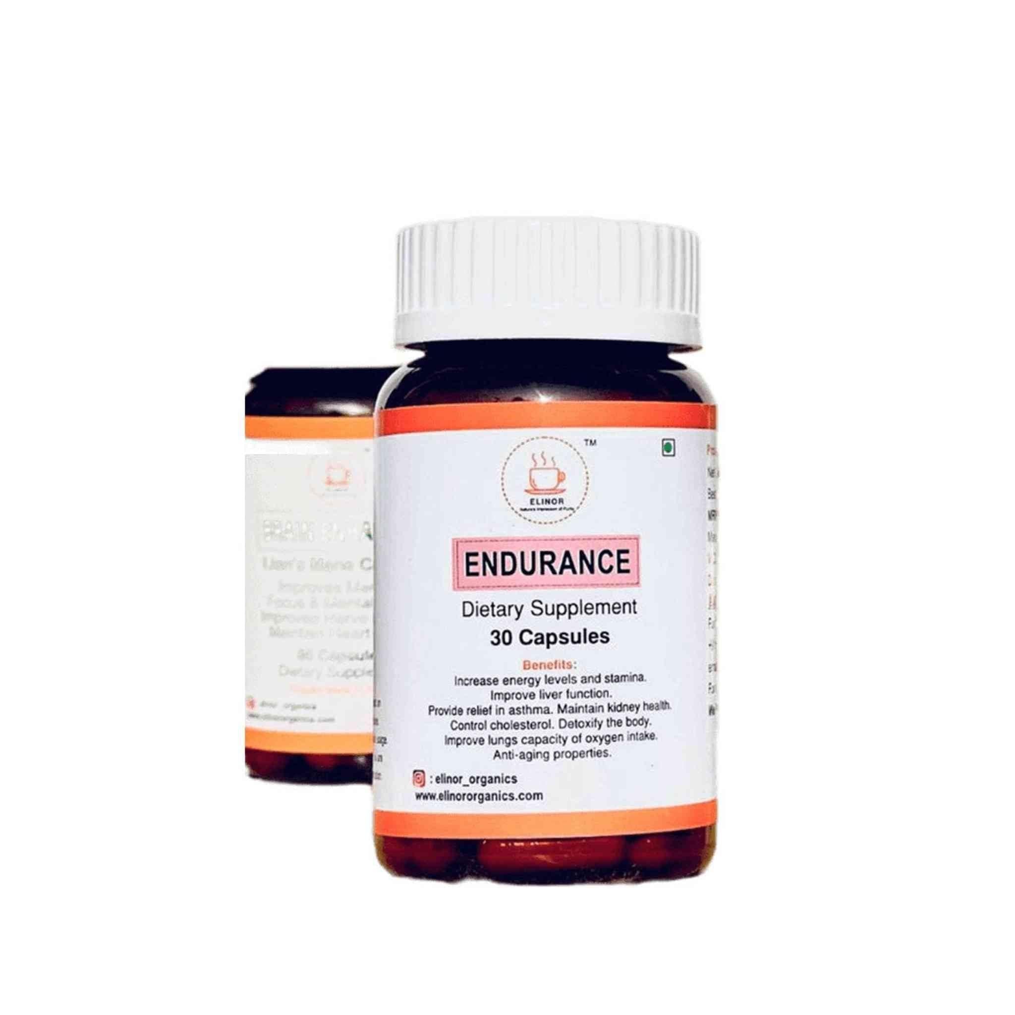 Elinor Organics - Endurance (Cordyceps Capsules 500 mg).