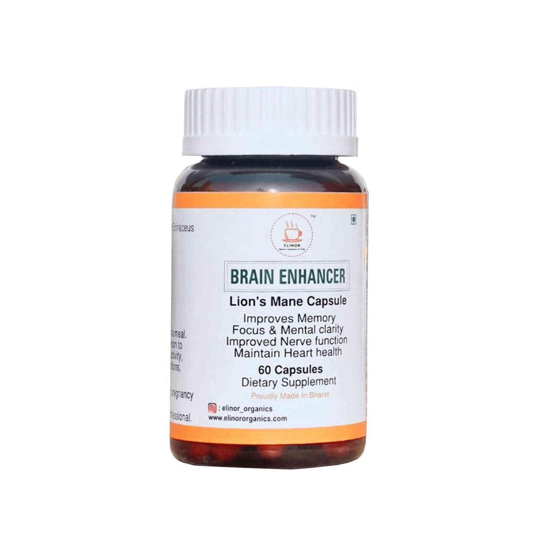 Elinor Organics | Lion's Mane CapsulesFungi CapsuleElinor Organics | Lion's Mane Capsules | CBD Store India