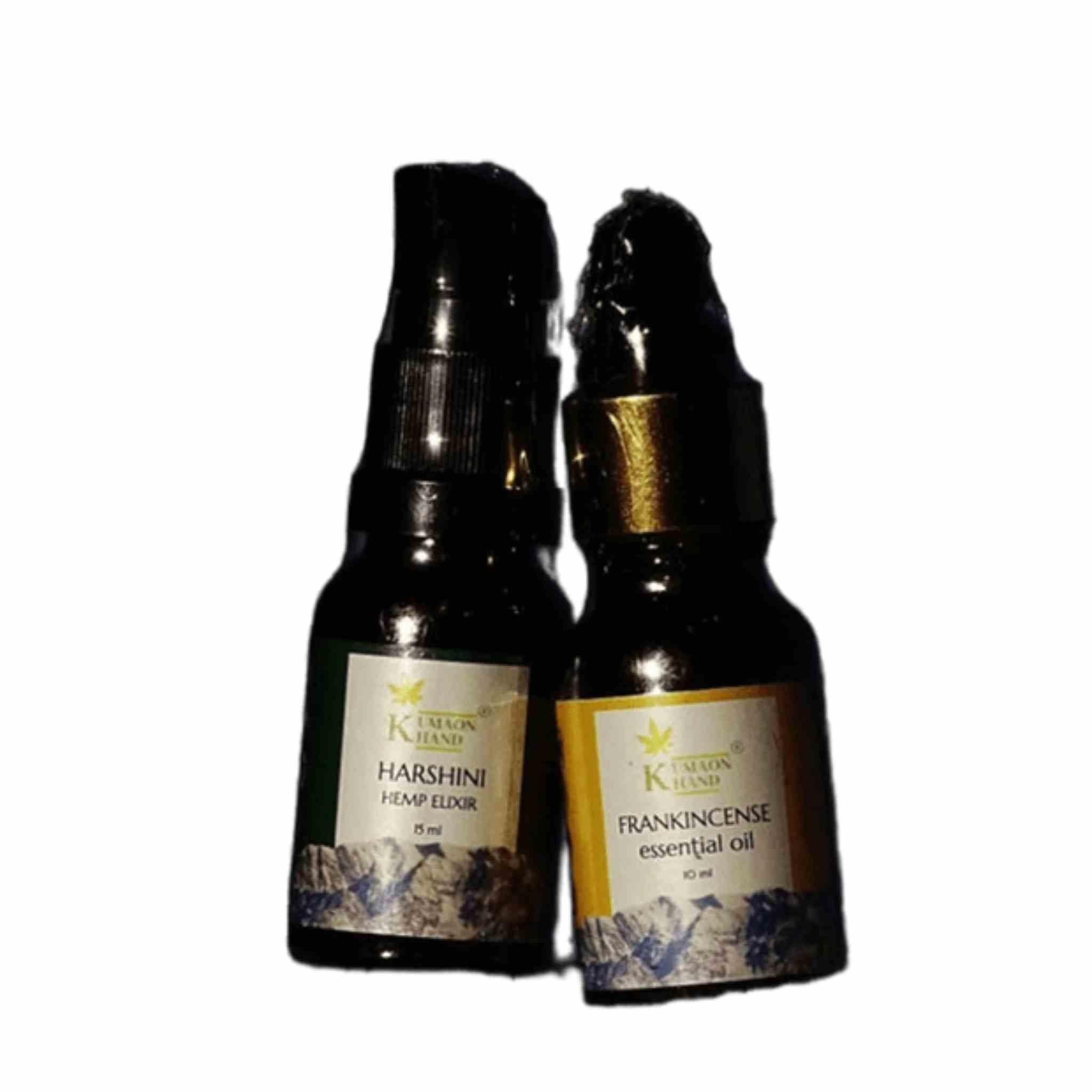 Kumaon Khand Harshini & Frankincense Oil Combo.