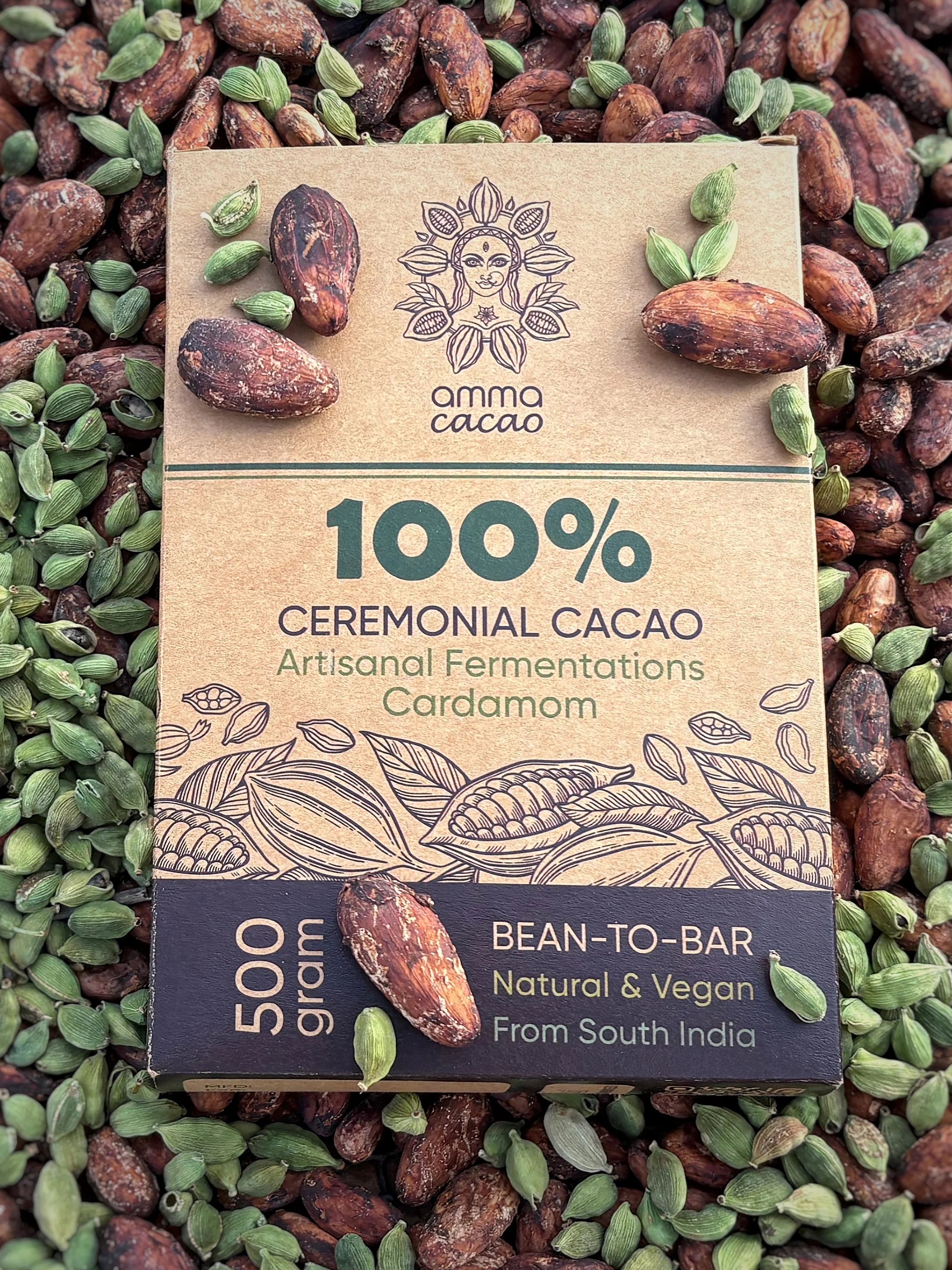 Amma Cacao- Artisanal Fermenations - Cardamom 500g.