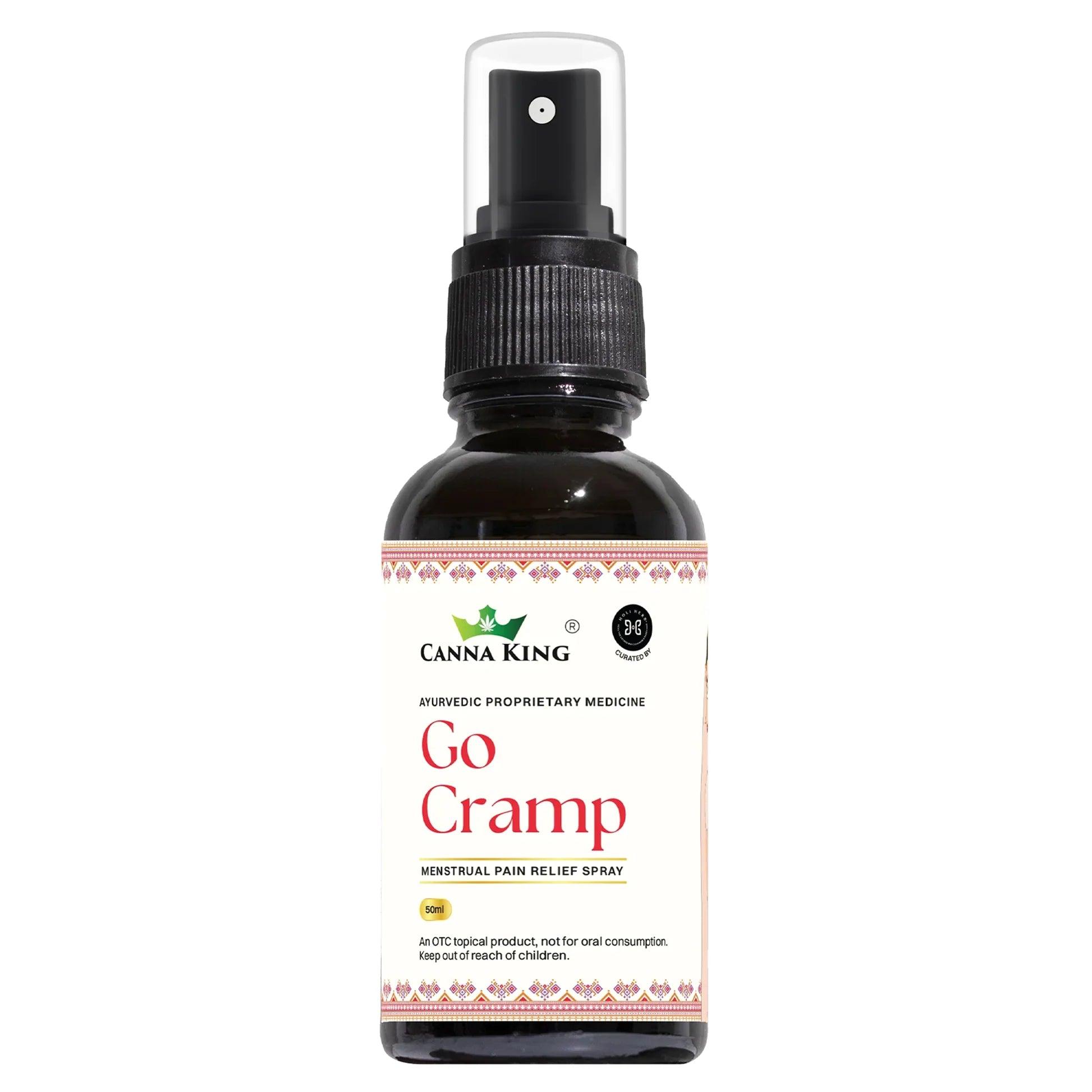 Cannaking- Go Cramp: Menstrual Pain Relief Spray & Roll On.