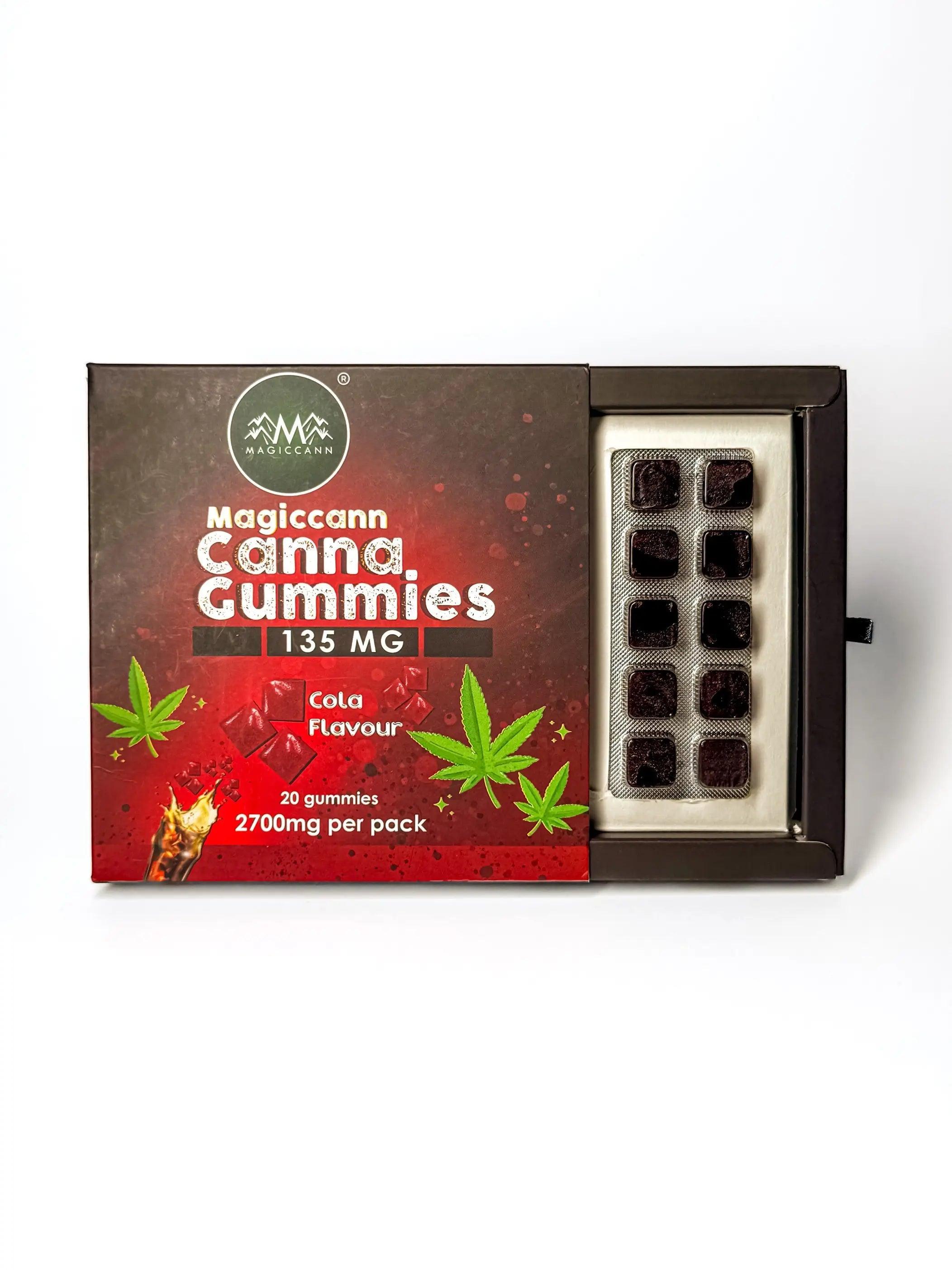 Magiccann Canna Gummies - Cannabis infused gummies 135MG Extra Strong -Cola FlavorCannabis gummiesMagiccann Cola Canna Gummies 135MG Extra Strong