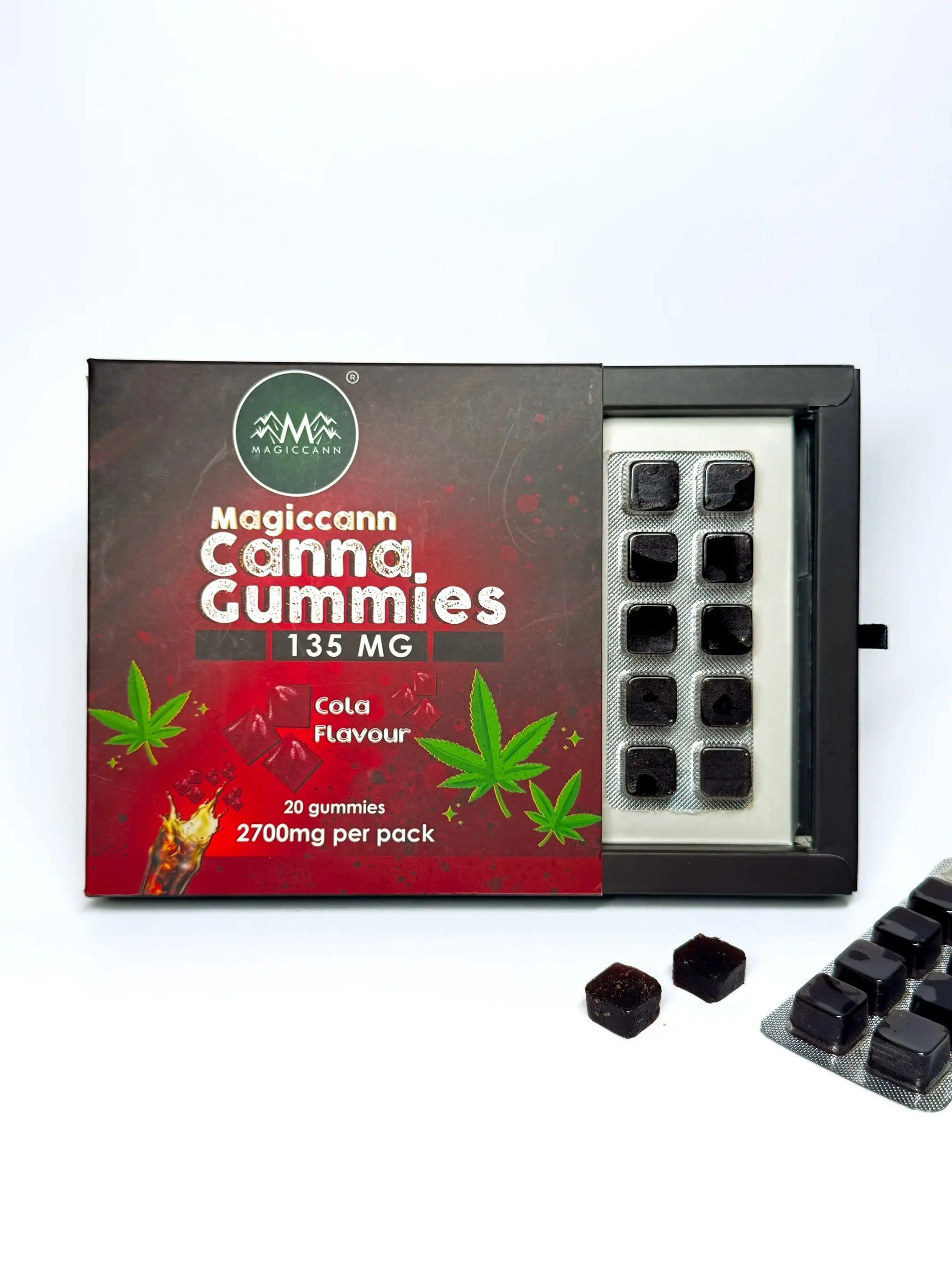Magiccann Canna Gummies - Cannabis infused gummies 135MG Extra Strong -Cola FlavorCannabis gummiesMagiccann Cola Canna Gummies 135MG Extra Strong